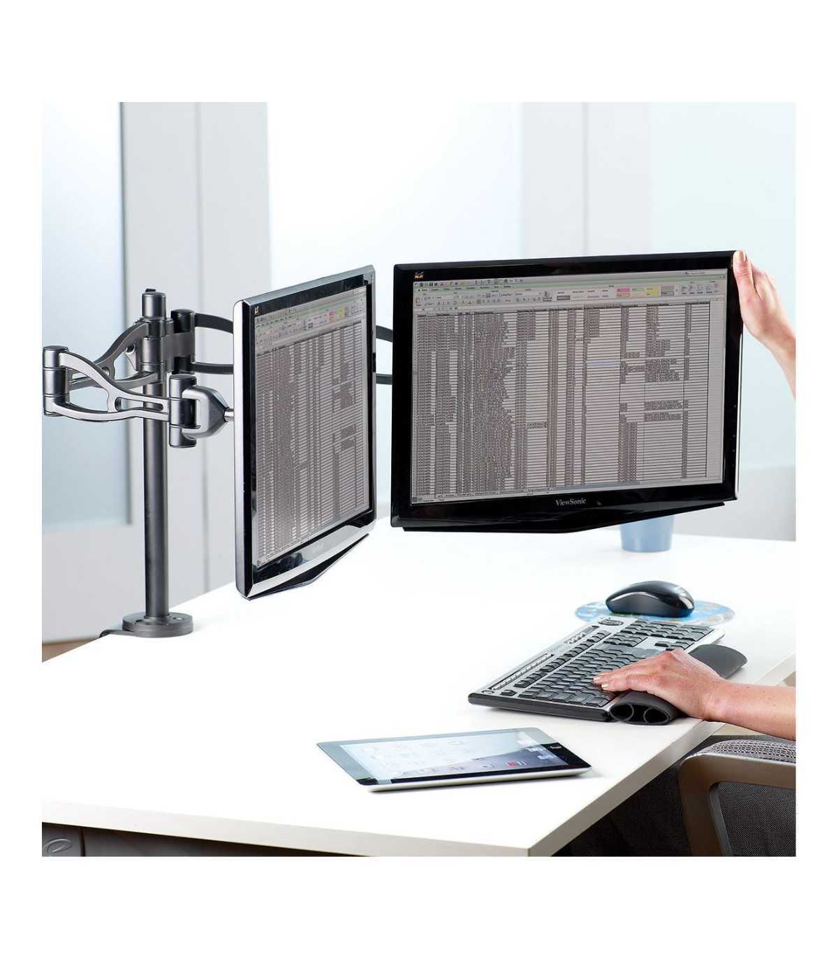 FELLOWES BRAS PORTE CRAN DOUBLE PROFESSIONAL SERIES