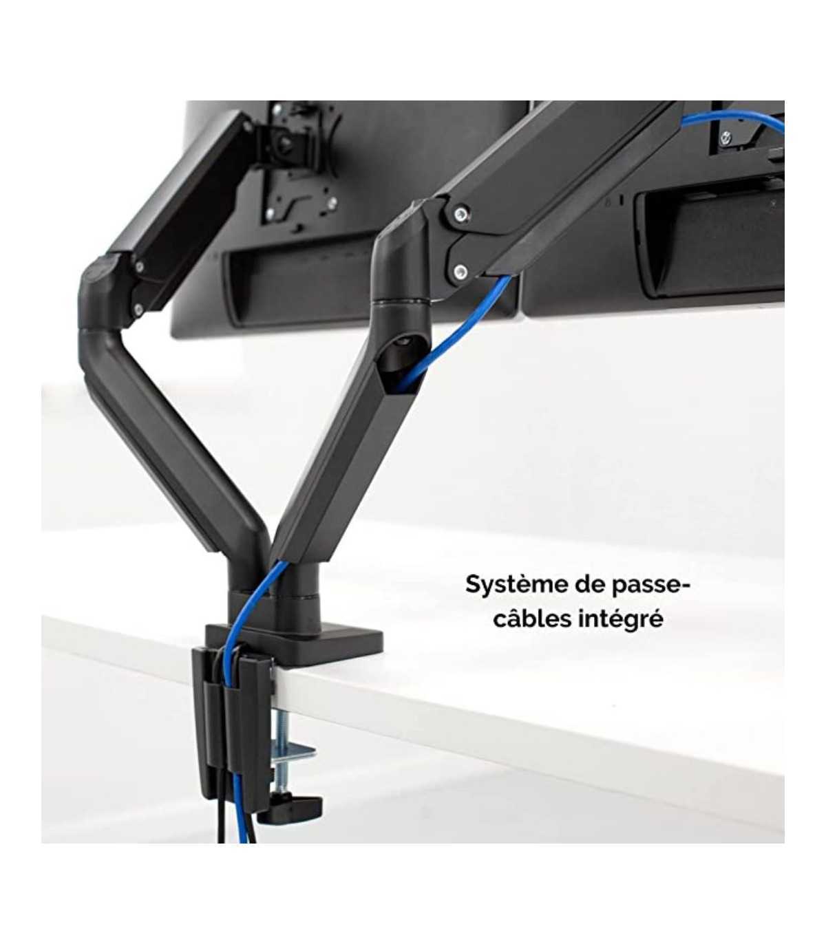 Fellowees Bras Double Platinum Series - Kit de montage bras réglable pour 2 moni