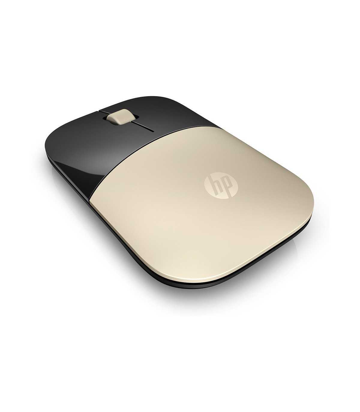 Souris sans fil HP Z3700 Or,fonctionne sur une large gamme de surfaces, durée de