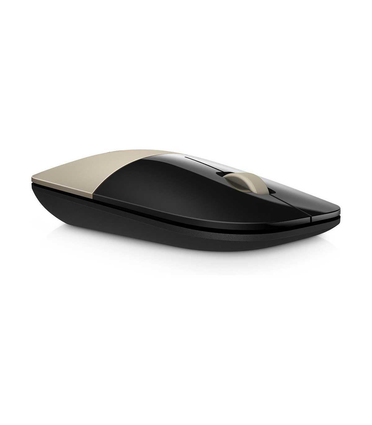 Souris sans fil HP Z3700 Or,fonctionne sur une large gamme de surfaces, durée de