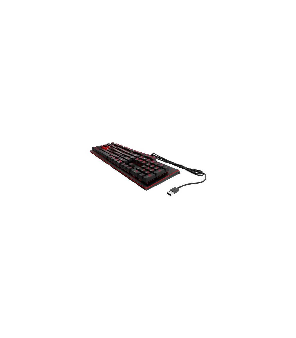 Clavier OMEN HP 1100 Noir voyant rouge, commutateurs bleus ultra reactifs, pieds
