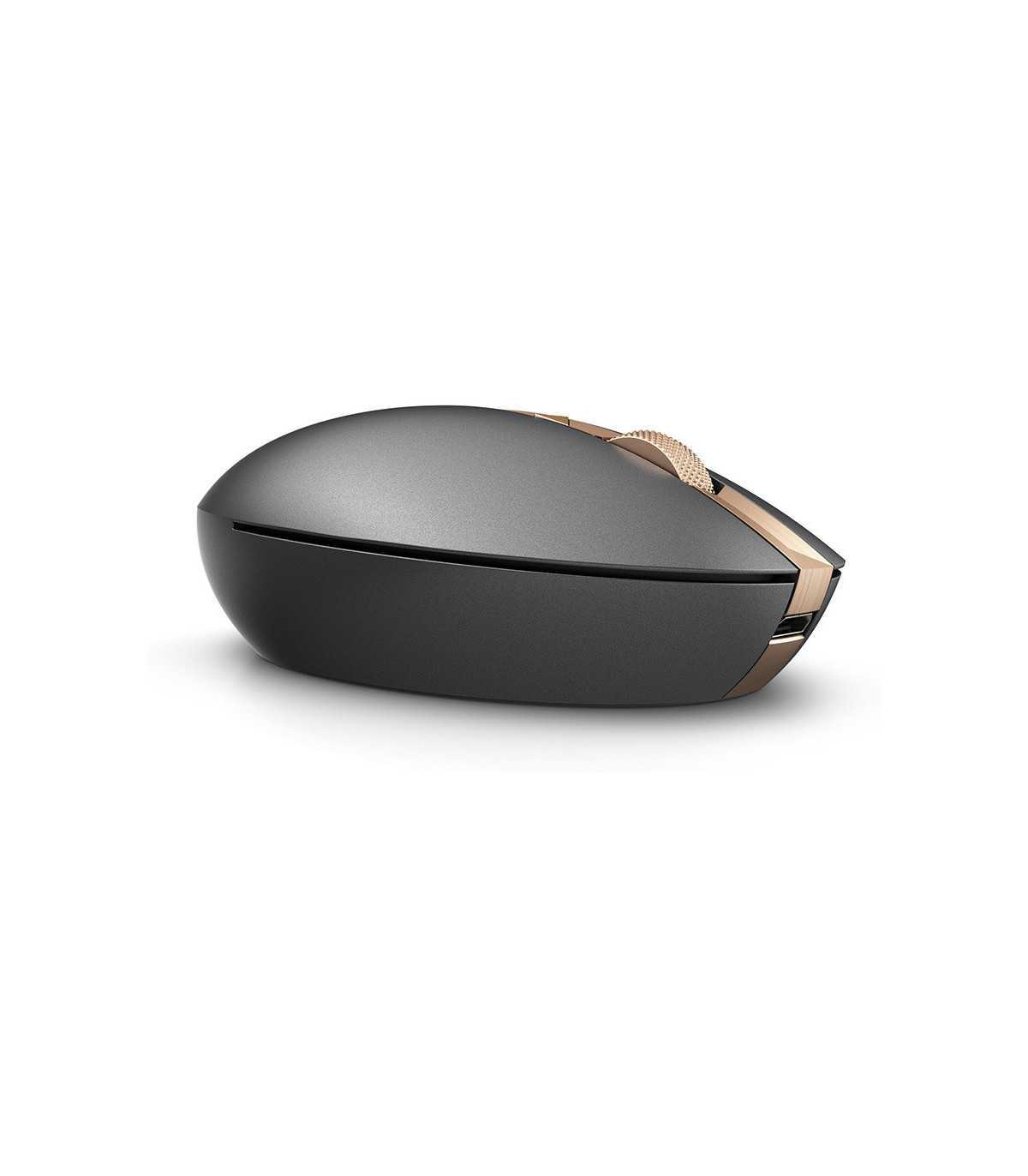 Souris rechargeable HP Spectre 700 noir/cuivrée 3NZ70AA, Port USB dispo, témoin