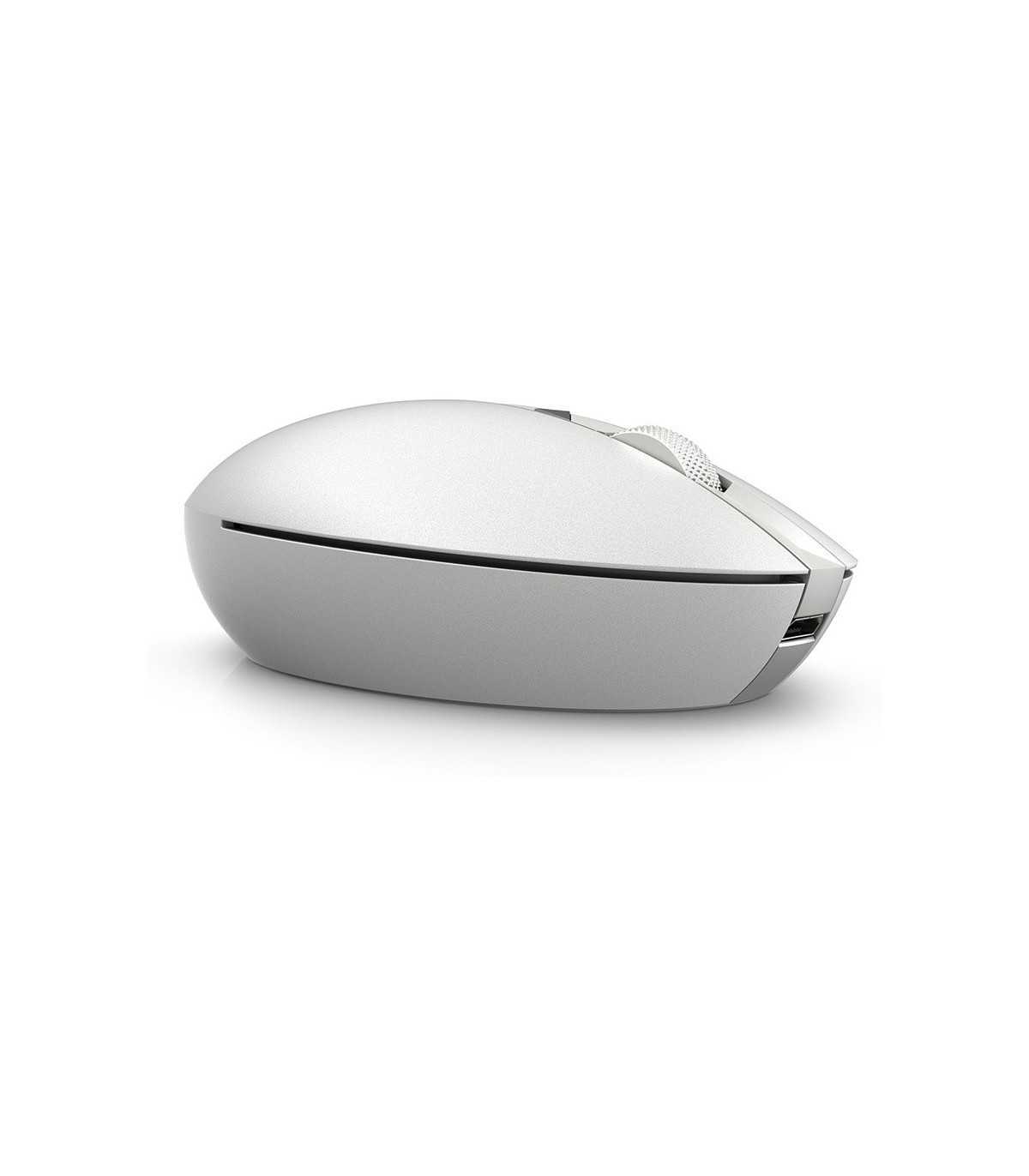 Souris rechargeable HP Spectre 700 Argent, Port USB dispo, témoin batterie faibl