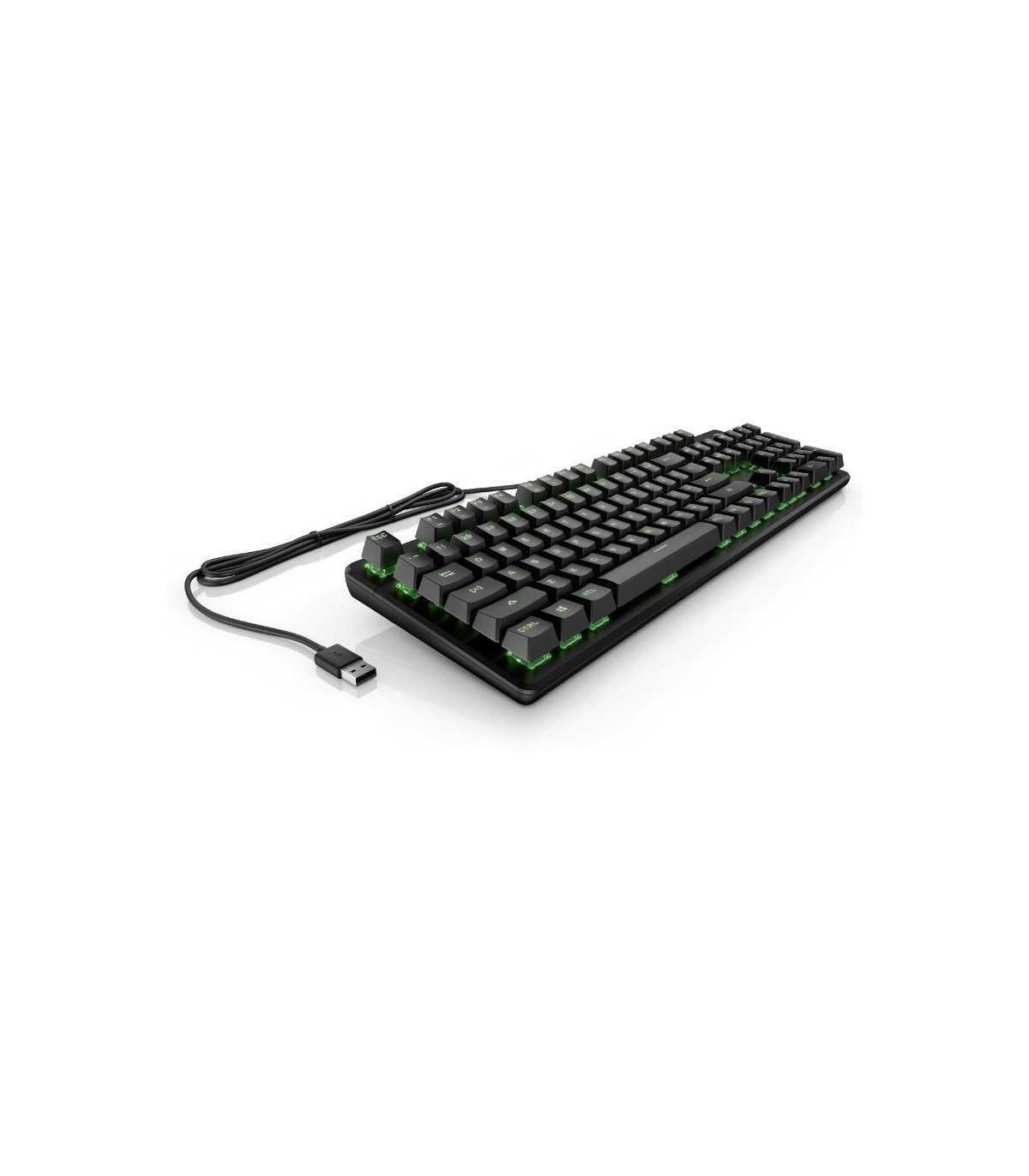 Clavier de jeu 500 pour HP PAVILION Noir, Rétroéclairage LED, touches de fonctio