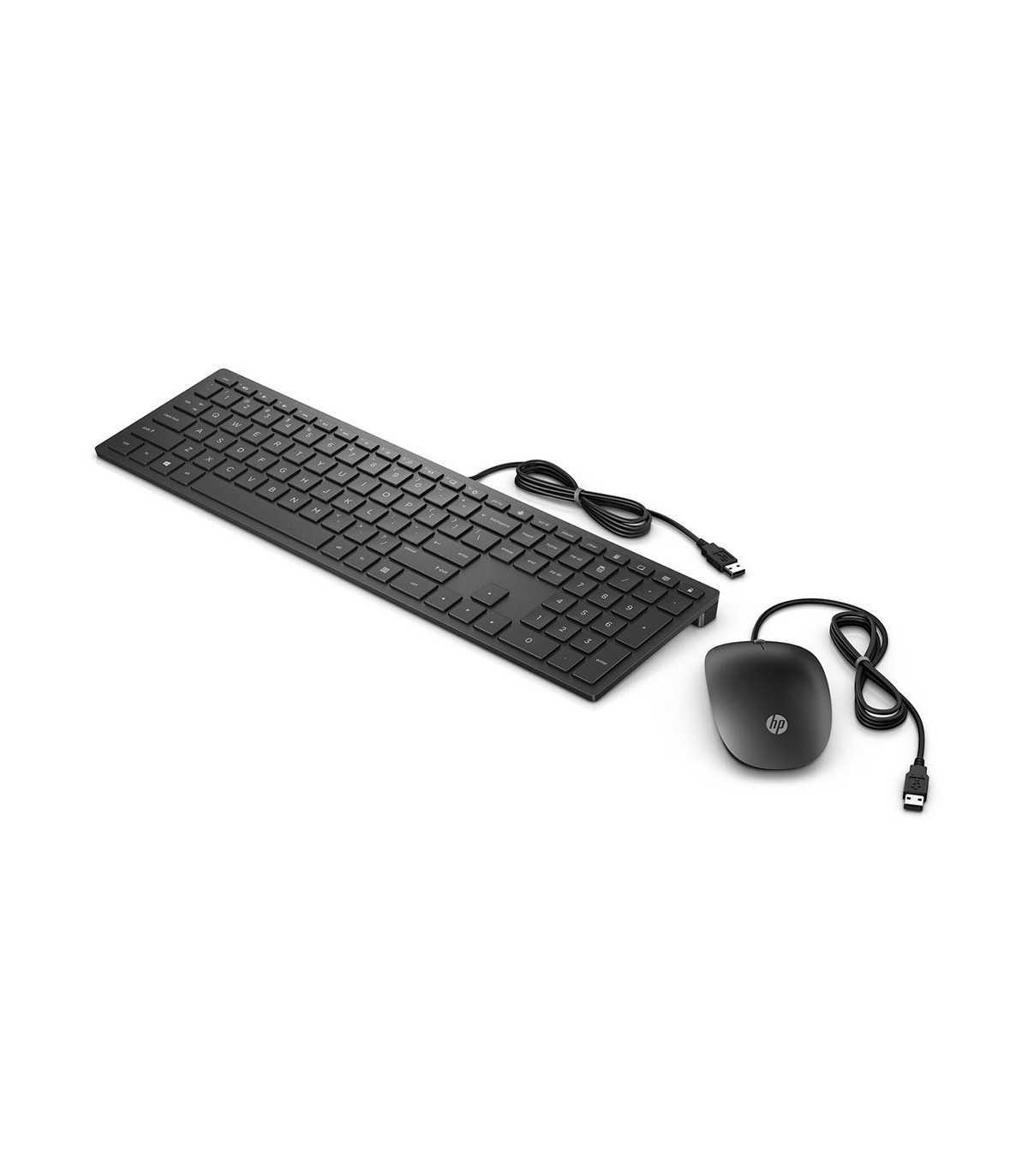 Clavier et souris filaires HP Pavilion 400 Noir Clavier à 3 zones avec pave nume
