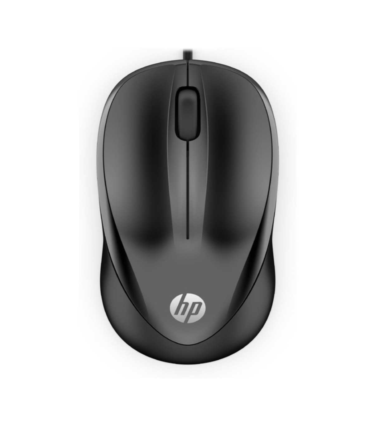 Souris Filaire HP 1000 Noire, galbée, cordon 1,5m de liberté de mouvement, facil