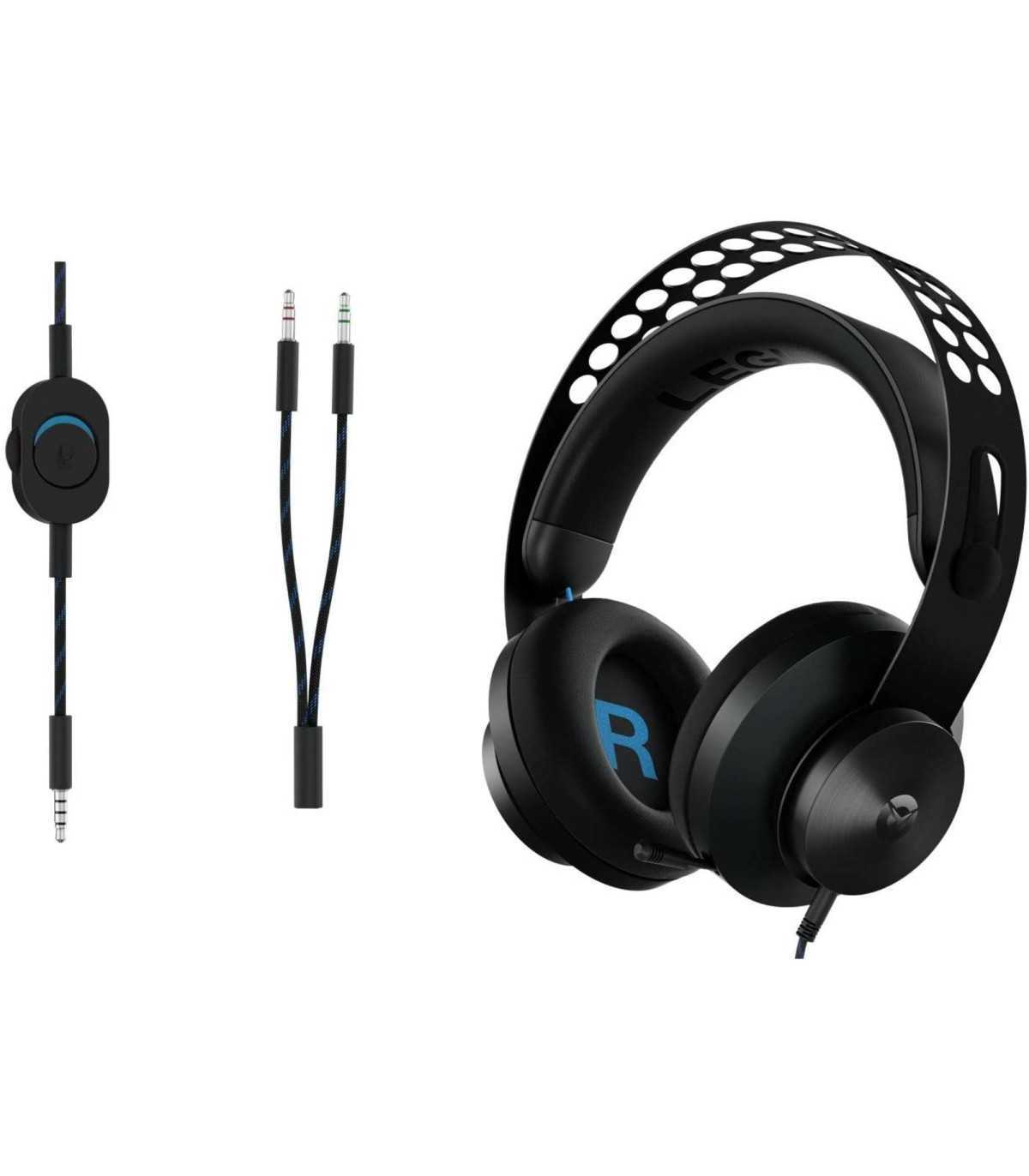 Lenovo Casque de jeu Legion H300 Noir Filaire cable tressé 1.85m 20Hz Micro indi