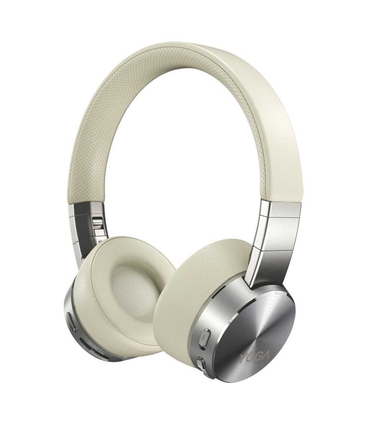 Lenovo Casque Yoga ANC Beige ss fil Suppression Active du bruit 800mAh Bluetooth