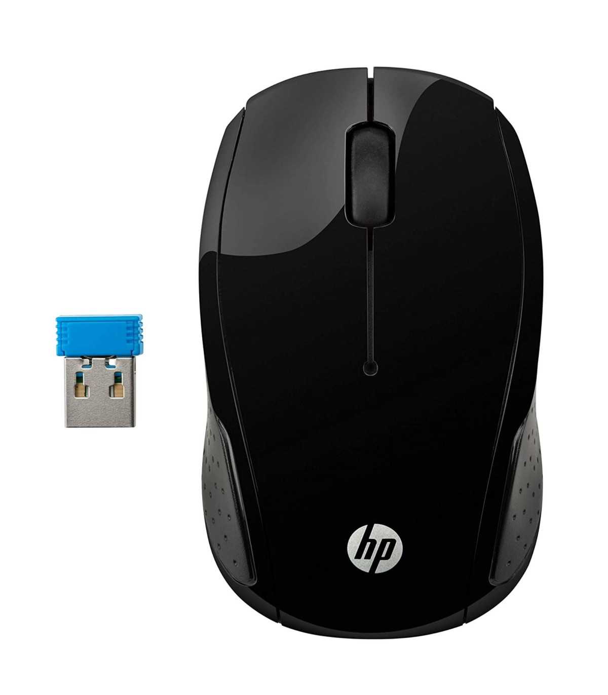 $Souris sans fil HP 220 Noire, forme galbée ,autonomie jusqu'à 15 mois en usage