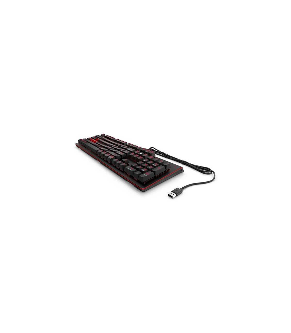 Clavier de jeu encodeur OMEN LED Noir/Rouge, commutateurs mécaniques CHERRY MX R
