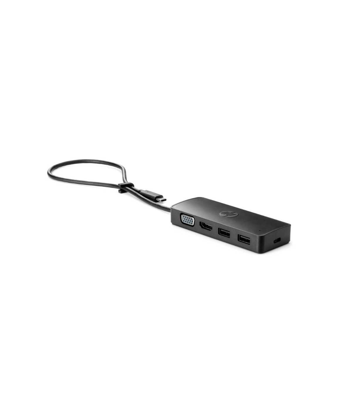 HP-C HUB USB-C de voyage HP G2 : 2 ports USB Type-A, 1 module d'alimentation USB