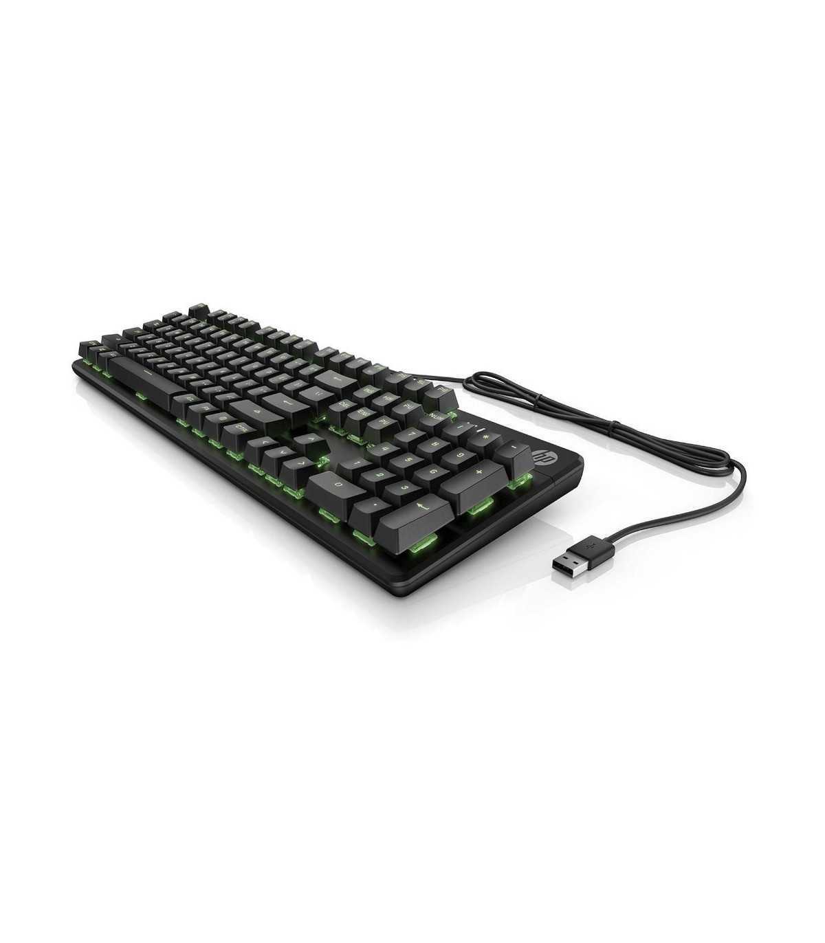 Clavier HP PAVILION Gaming 550 Noir rétroéclairage LED RVB commutateurs mécaniqu