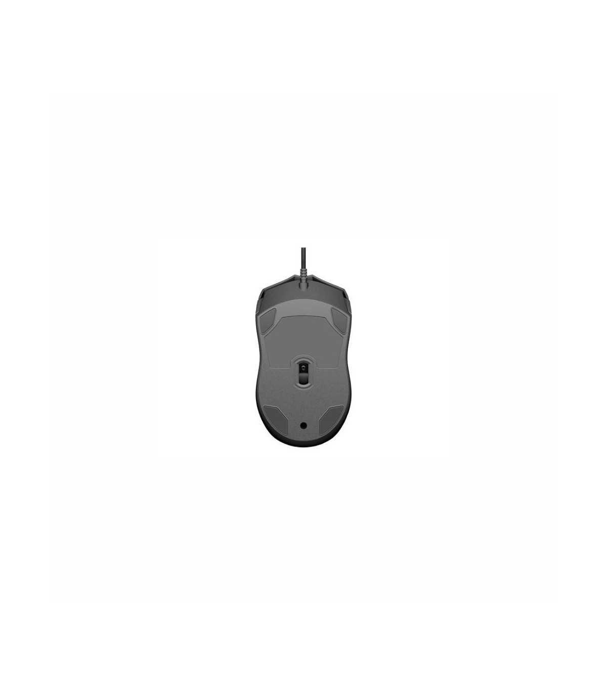 Souris filaire HP 100 Noire, Forme galbee qui epouse la courbe naturelle de la m