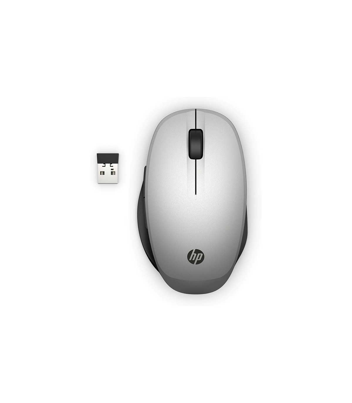 HP Dual Mode Silver Mouse 300, connection à deux ordinateurs via Bluetooth ou sa