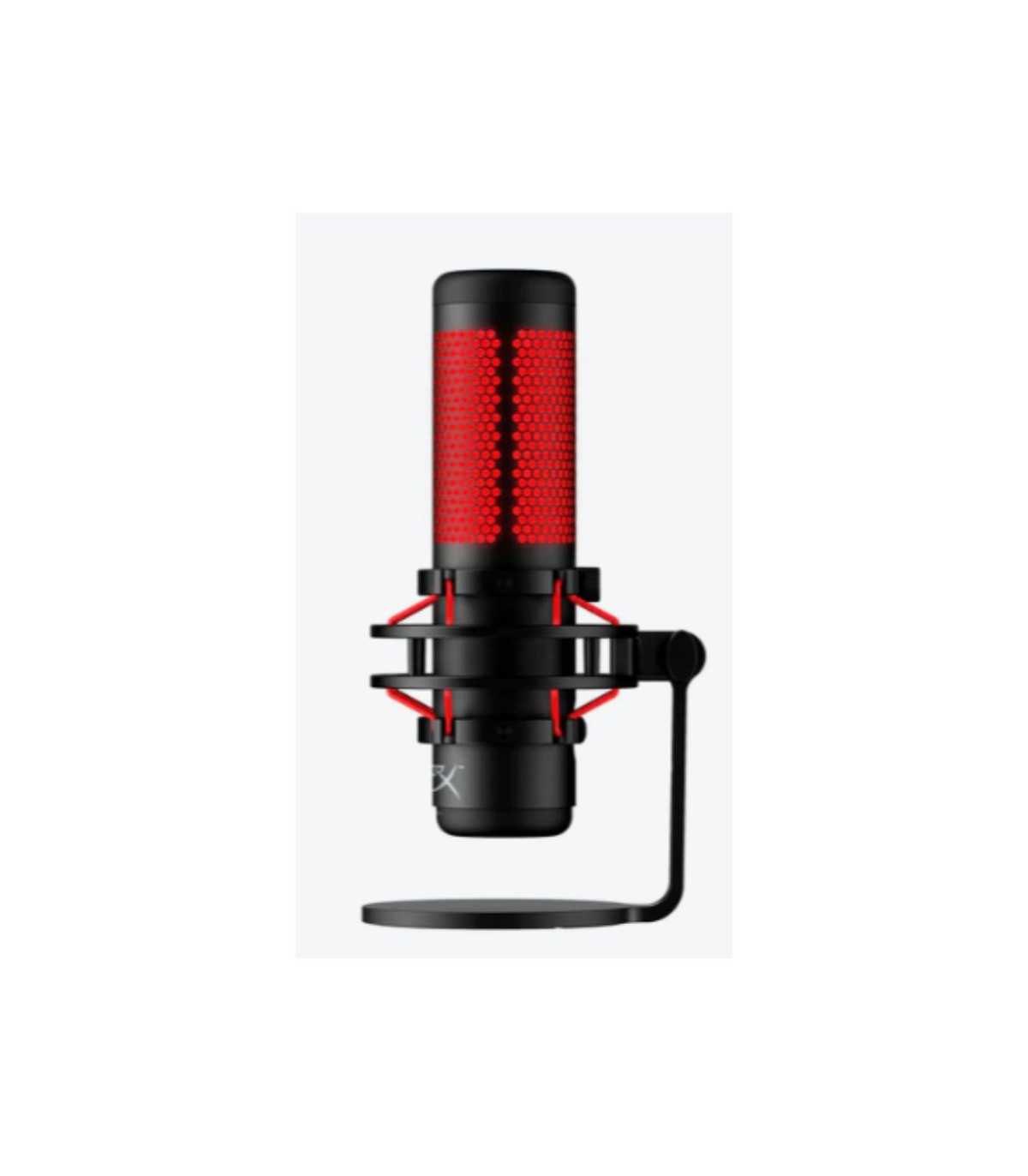 Microphone HyperX QuadCast, USB, Filtre anti-pop intégré, Support anti-vibration