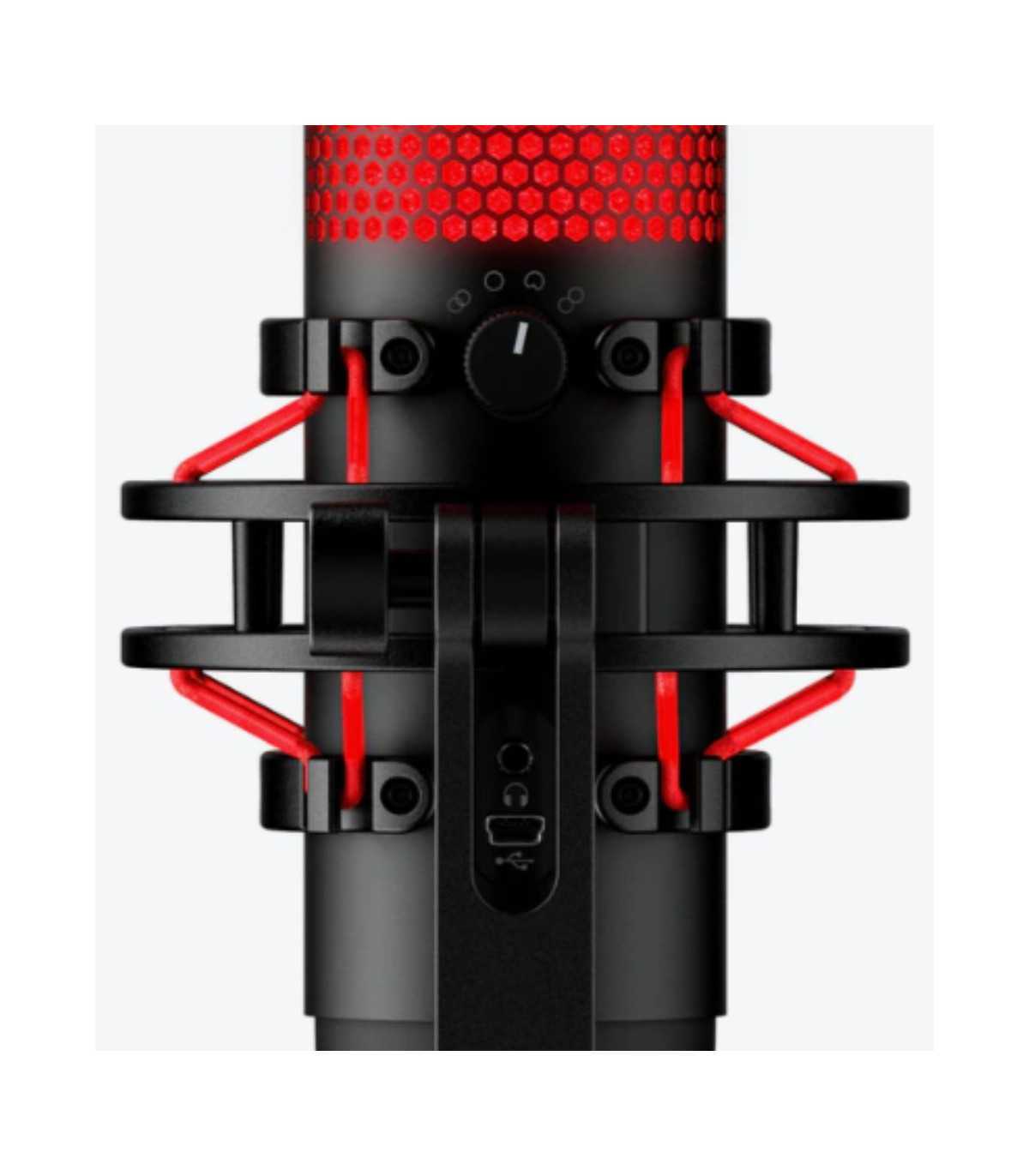 Microphone HyperX QuadCast, USB, Filtre anti-pop intégré, Support anti-vibration