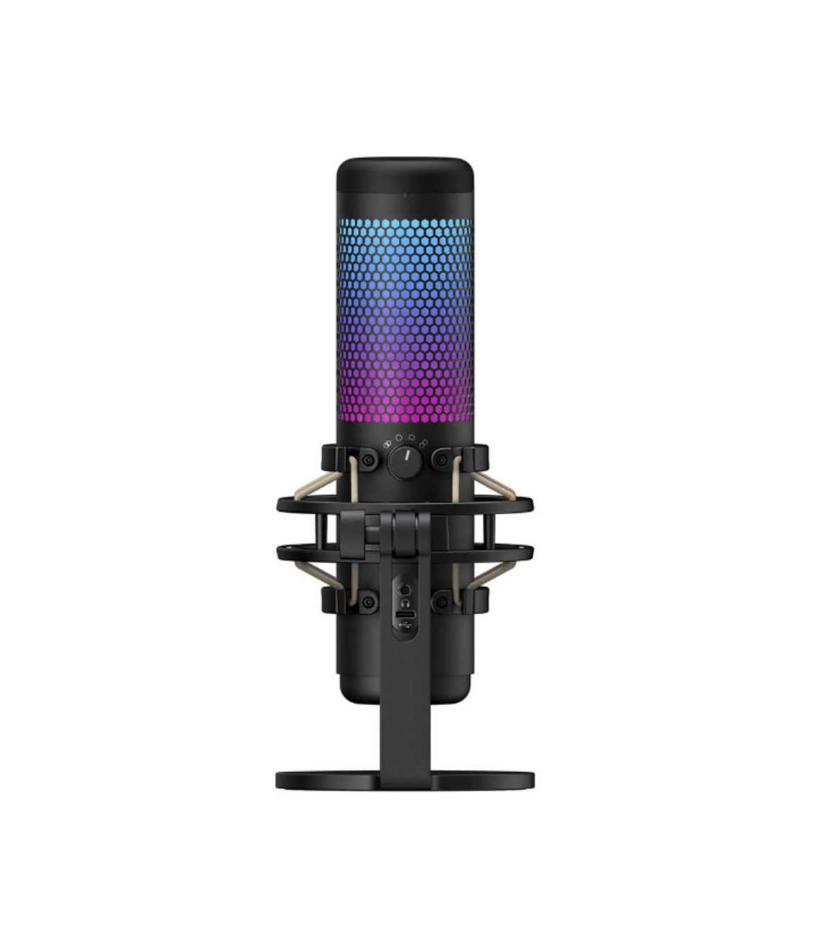 Microphone HyperX QuadCast S, USB, clairage RVB rayonnant avec effets dynamique