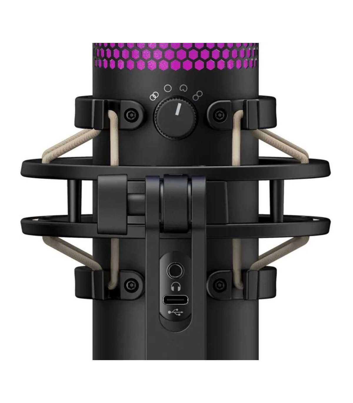 Microphone HyperX QuadCast S, USB, clairage RVB rayonnant avec effets dynamique