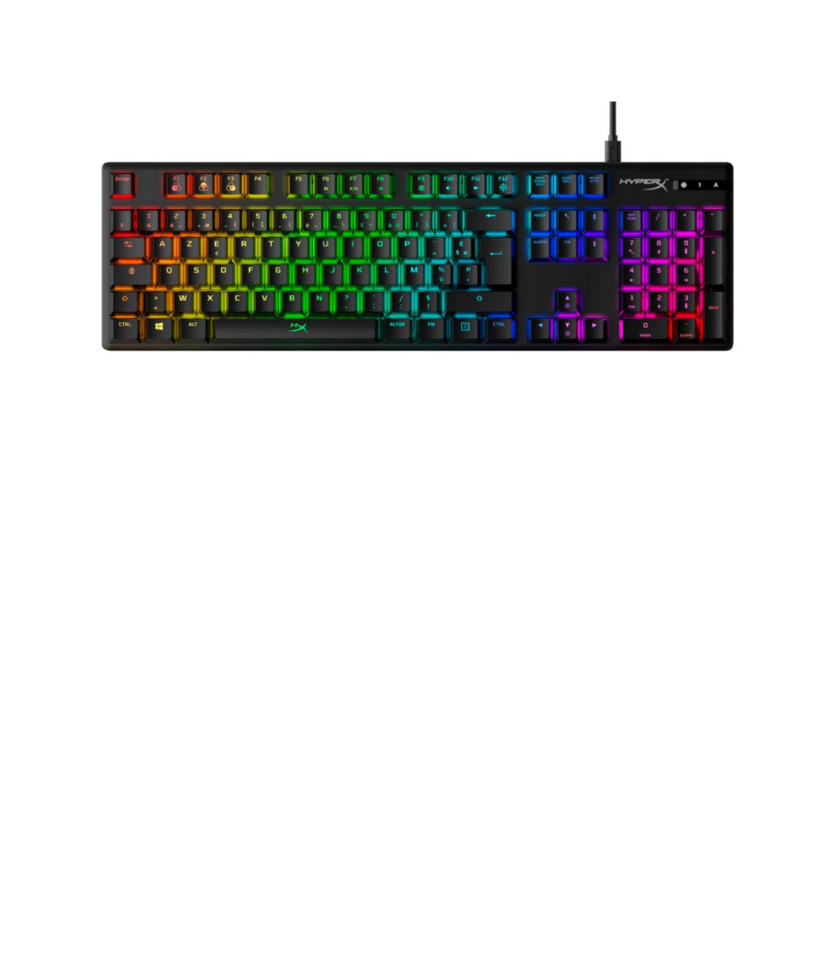 Clavier mécanique RGB HyperX Alloy Origins Noir, compatible PC, PS5 , PS4 , Xbox