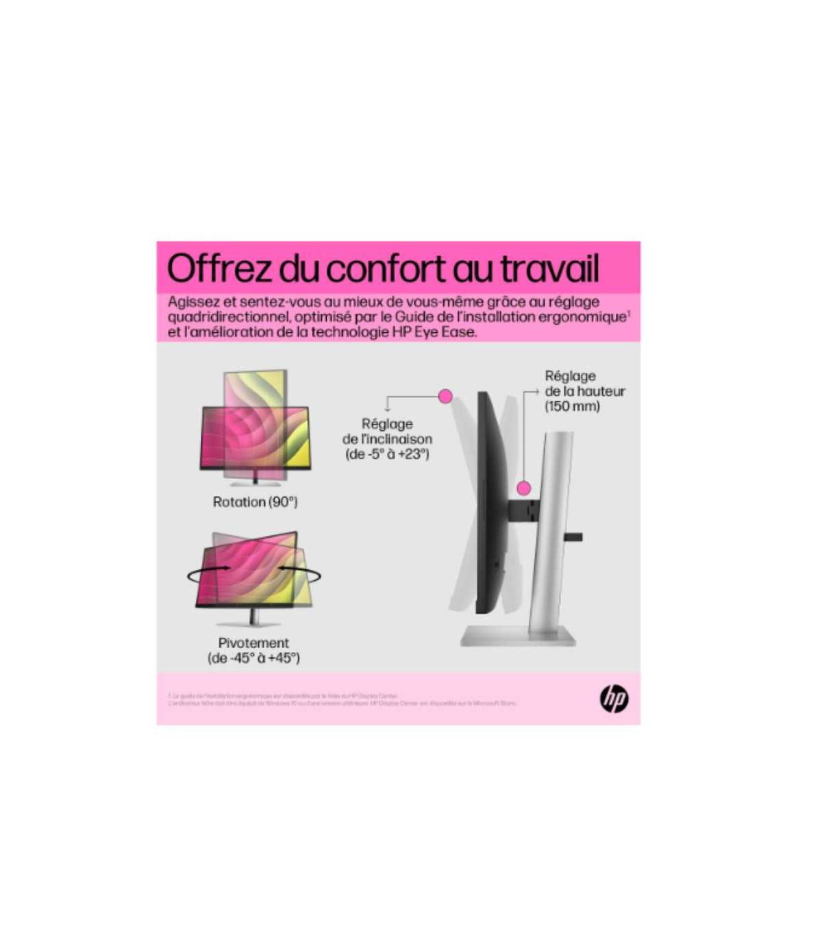 Moniteur HP E24t G5 23.8'' FHD IPS Tactile 5ms GtG 300nits Display Port /HDMI 1x