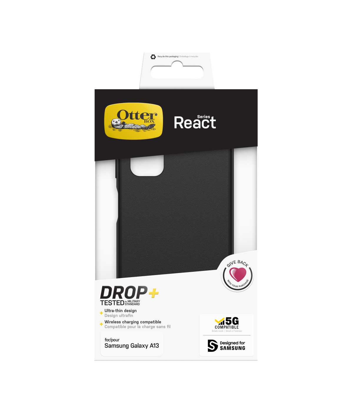 OtterBox Coque React Samsung Galaxy A13 - black