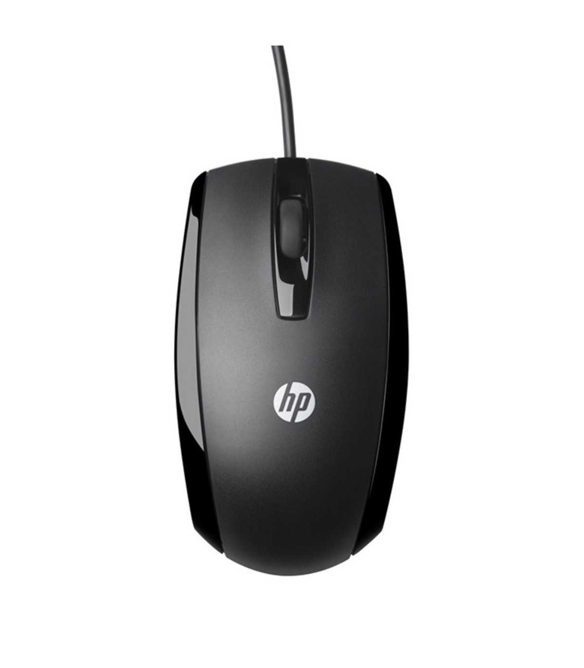 $Souris filaire HP X500 Noire Forme galbee qui epouse la courbe naturelle de la