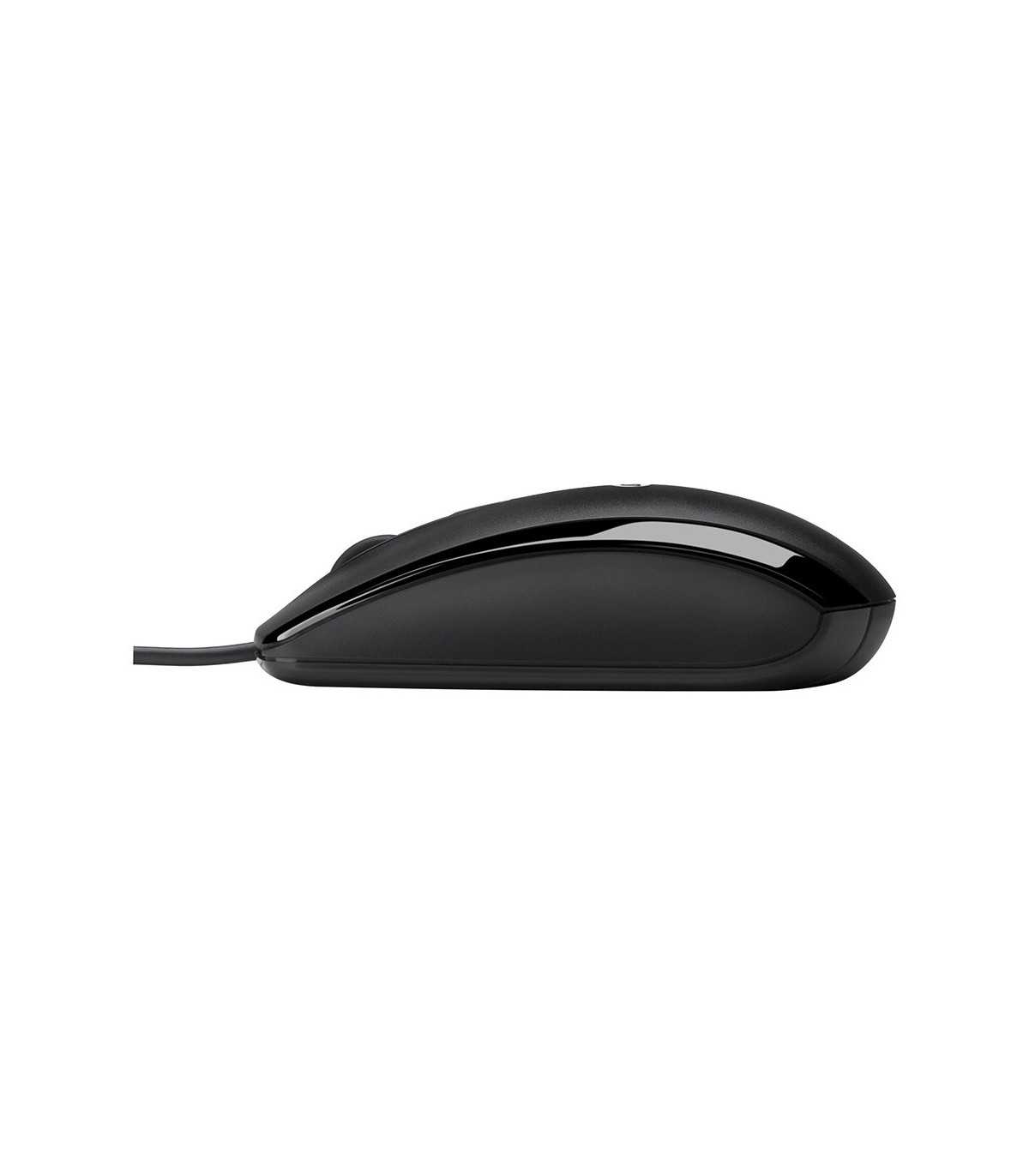 $Souris filaire HP X500 Noire Forme galbee qui epouse la courbe naturelle de la