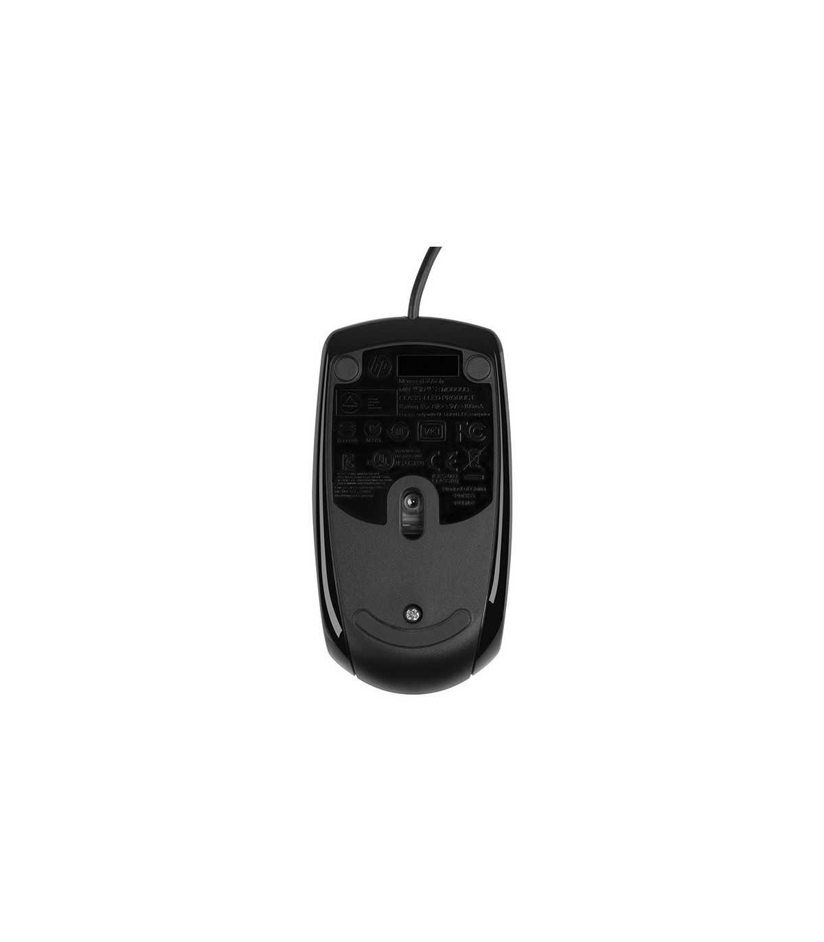 $Souris filaire HP X500 Noire Forme galbee qui epouse la courbe naturelle de la