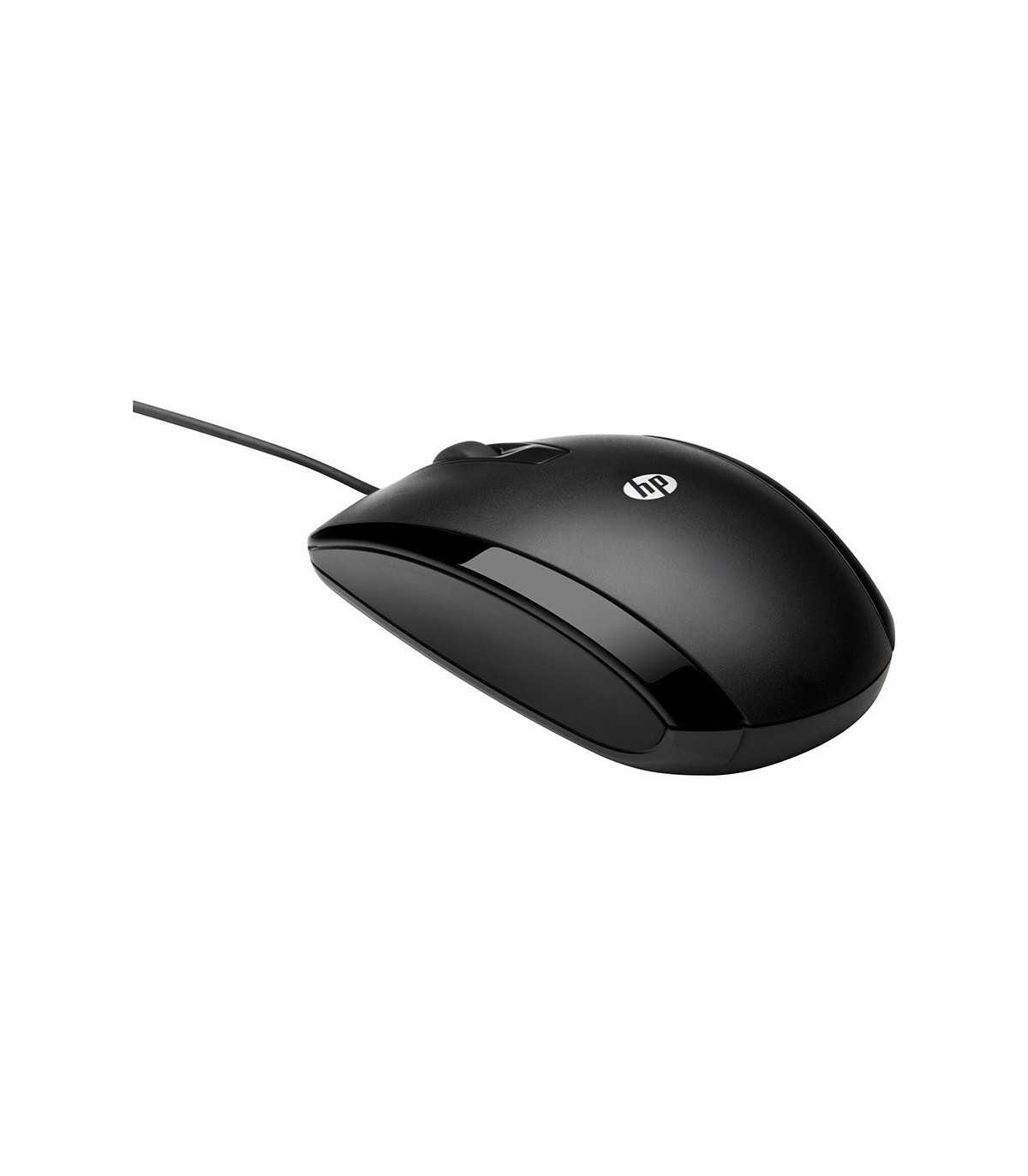 $Souris filaire HP X500 Noire Forme galbee qui epouse la courbe naturelle de la