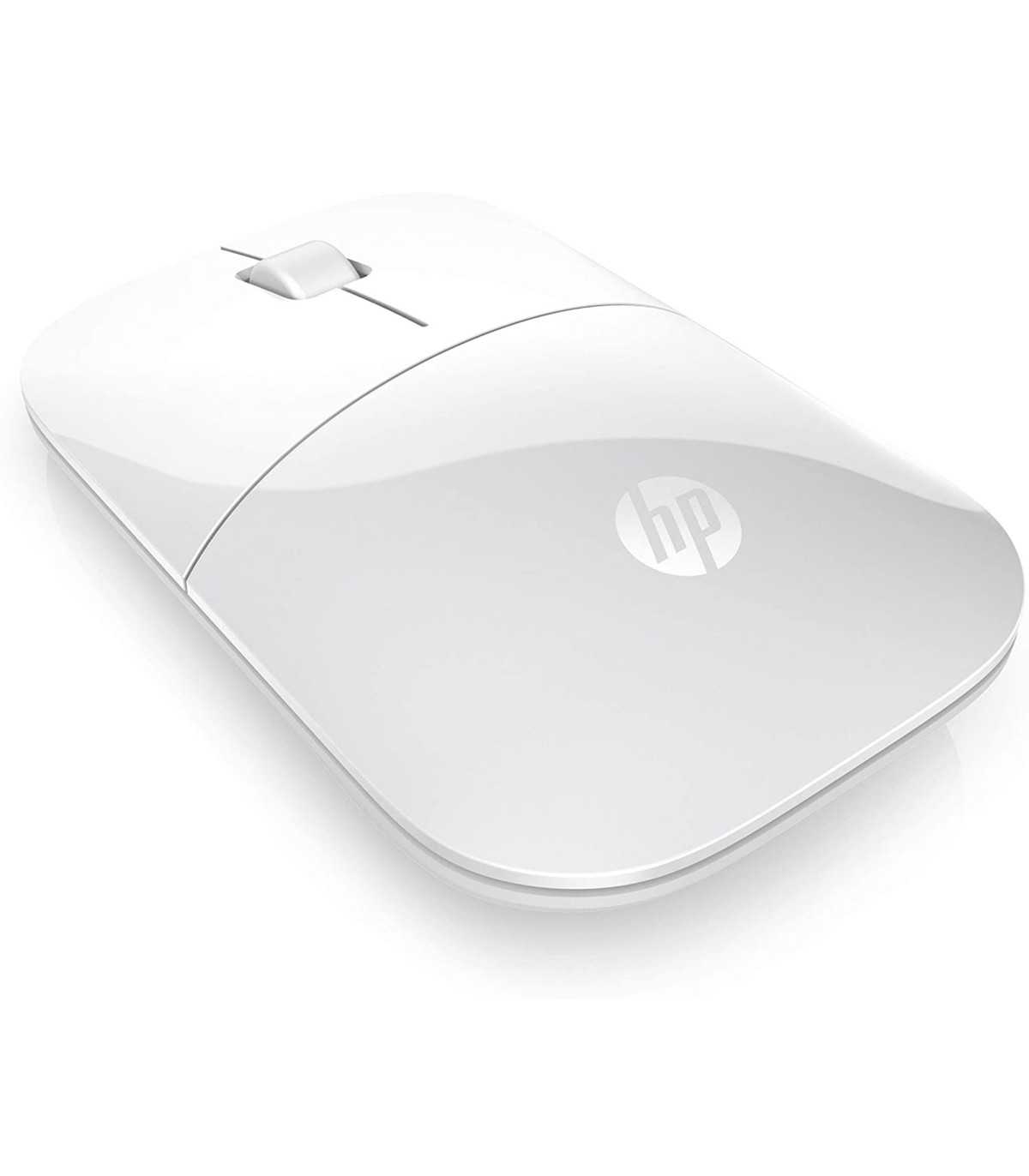 Souris sans fil HP Z3700 Blanche fonctionne sur une large gamme de surfaces, dur