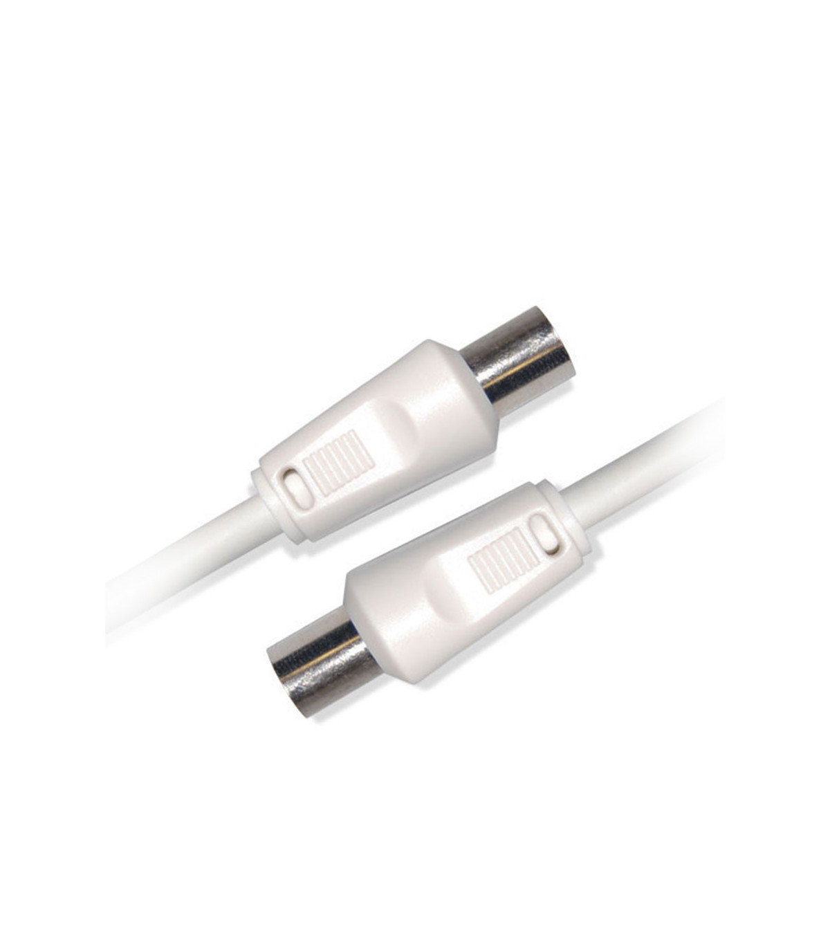 C ble Coaxial m le /femelle 9,52mm - 1 adaptateur m le/m le 5 m Blanc