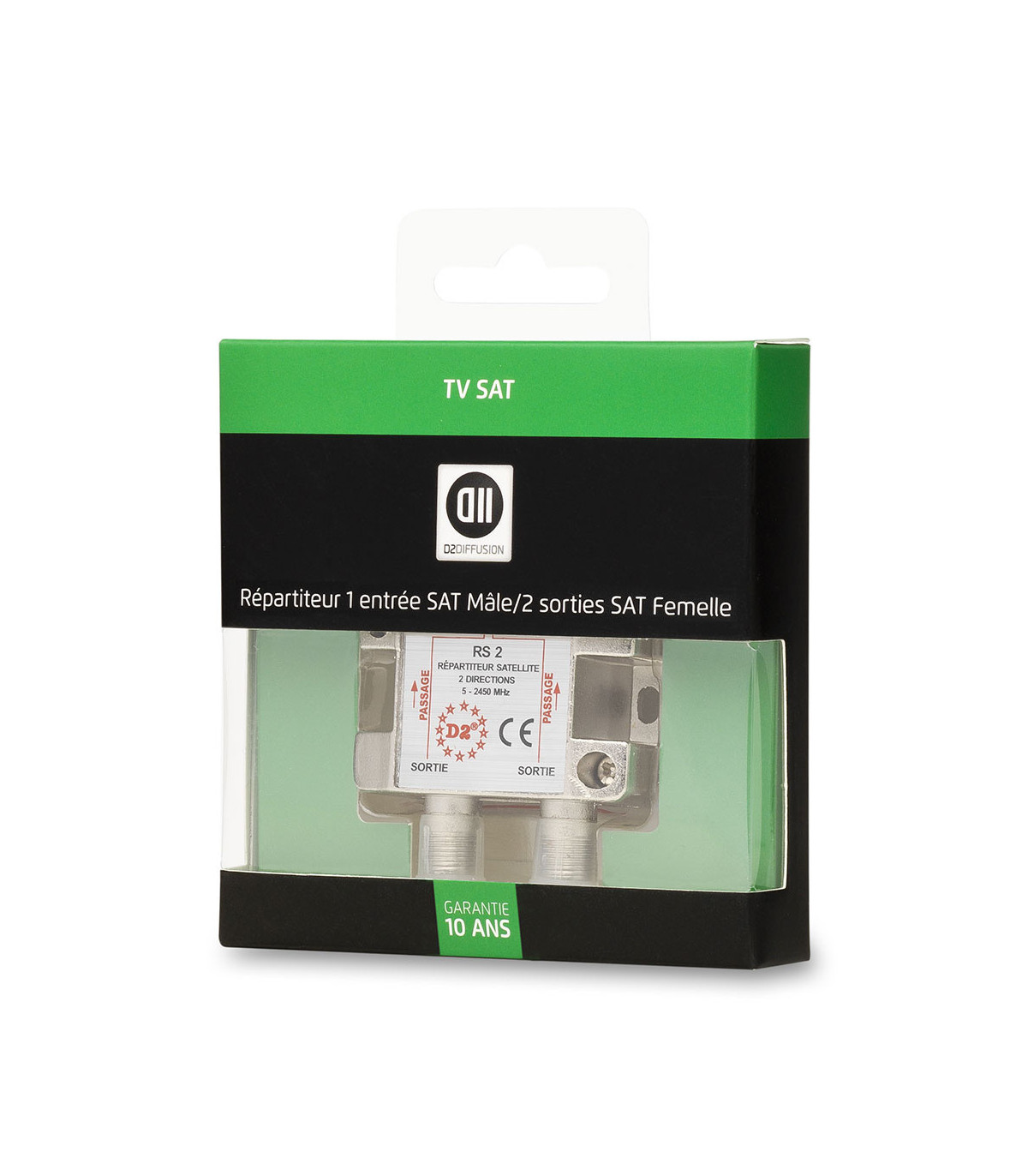 Répartiteur SAT 1 entrée /2 sorties D2 Diffusion