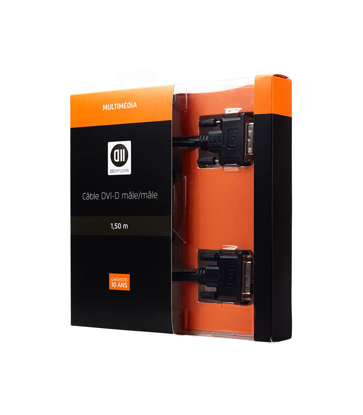 C ble DVI/DVI m le/m le 1.50m signal Dual link (meilleure réso) noir - DVI-D 24-plus