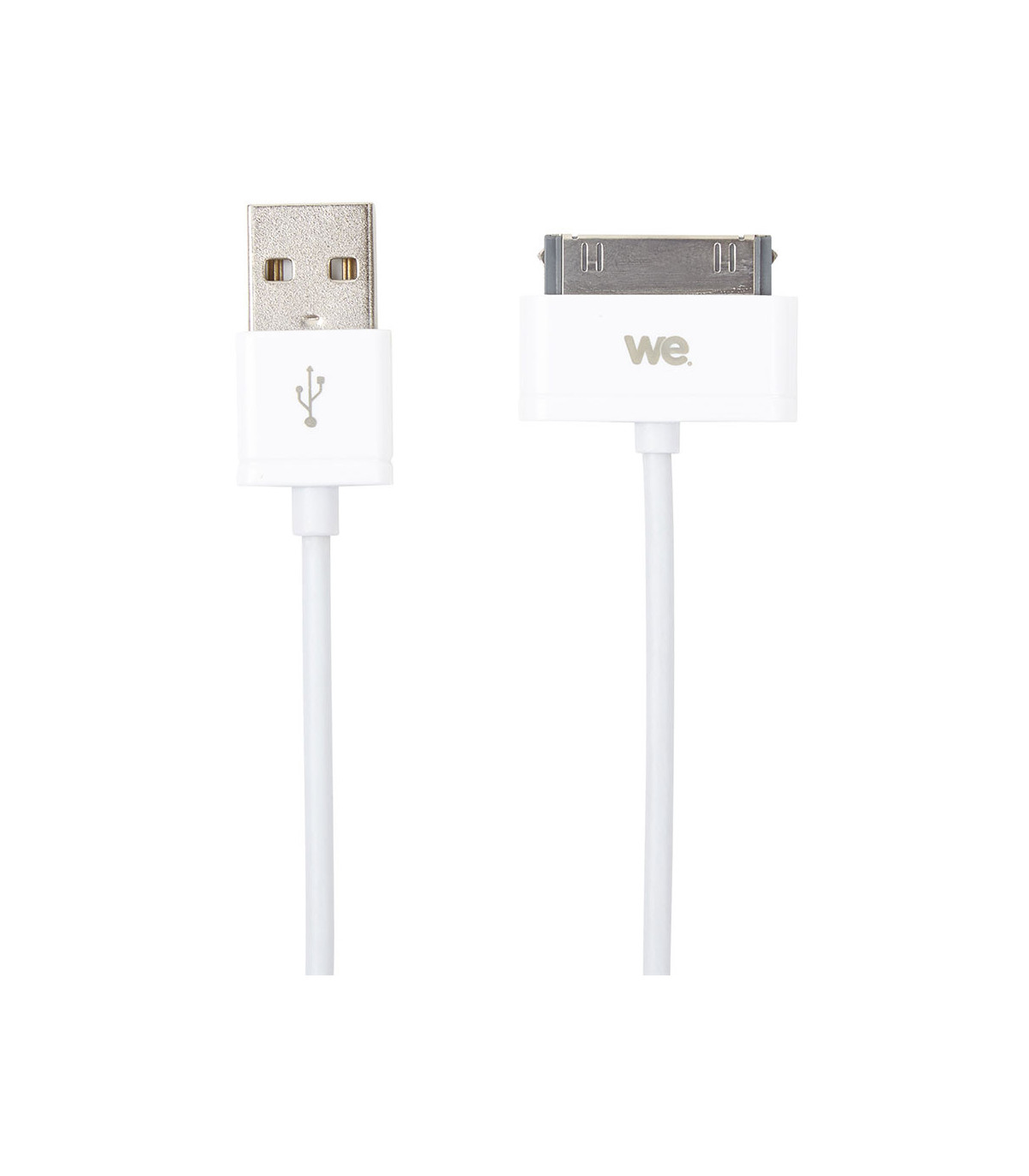 C ble USB Apple 30 pin blanc - 1m - compatible i4/4S