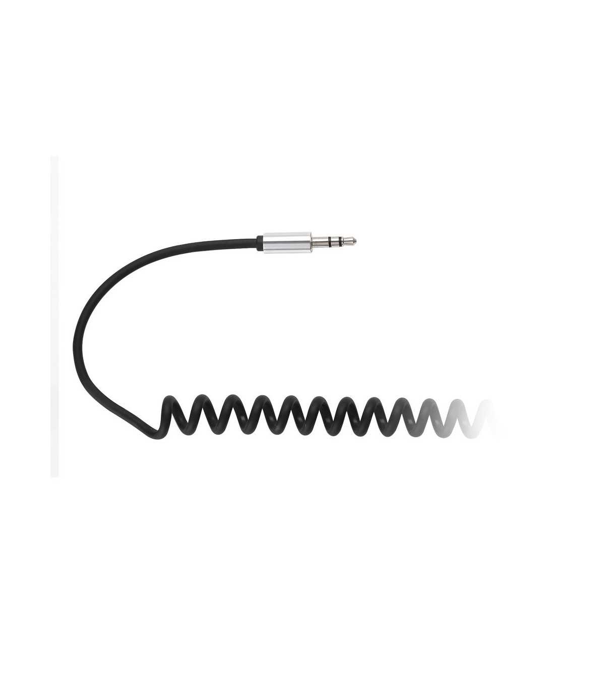 C ble Jack m le/m le 3.5mm noir torsadé - 2m