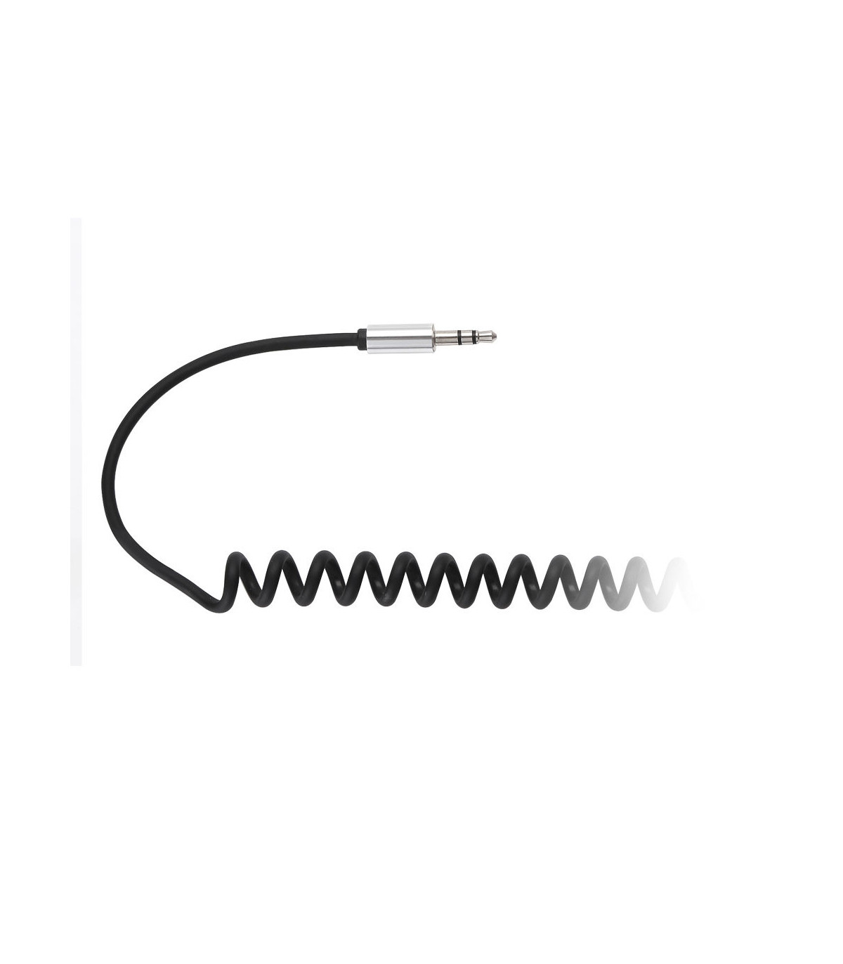 C ble Jack m le/m le 3.5mm noir torsadé - 2m