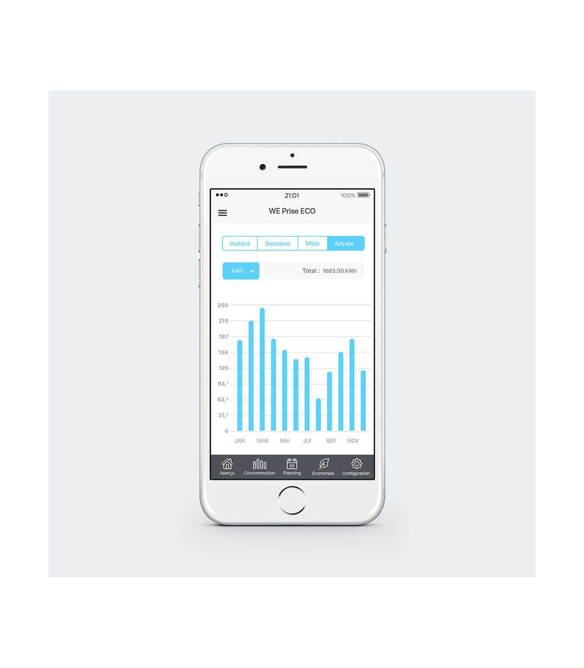***Multiprise connectée 3 connectées - 1 normale iOS 9 et Android 4.4 / Bluetoot