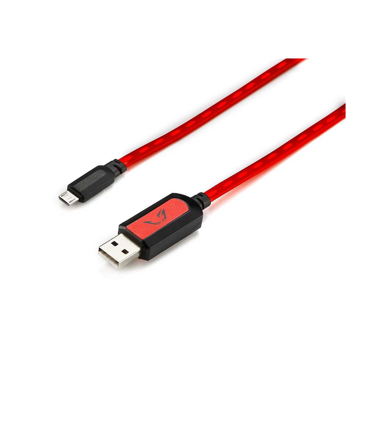 C ble lumineux Gamium USB/micro USB C ble plat 1m / Rouge C ble intelligent : lu