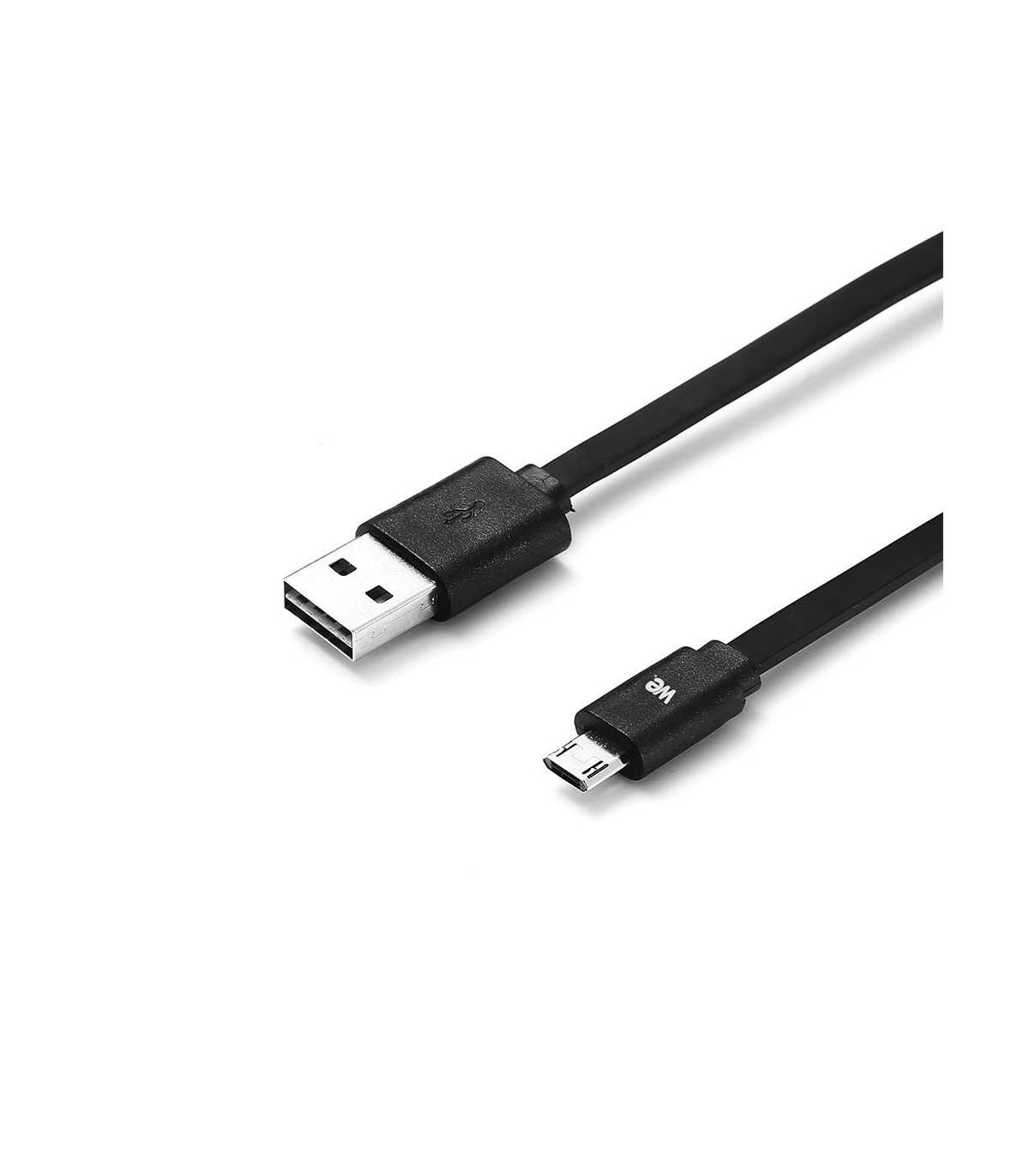 C ble USB/micro USB plat 1m noir - reversible