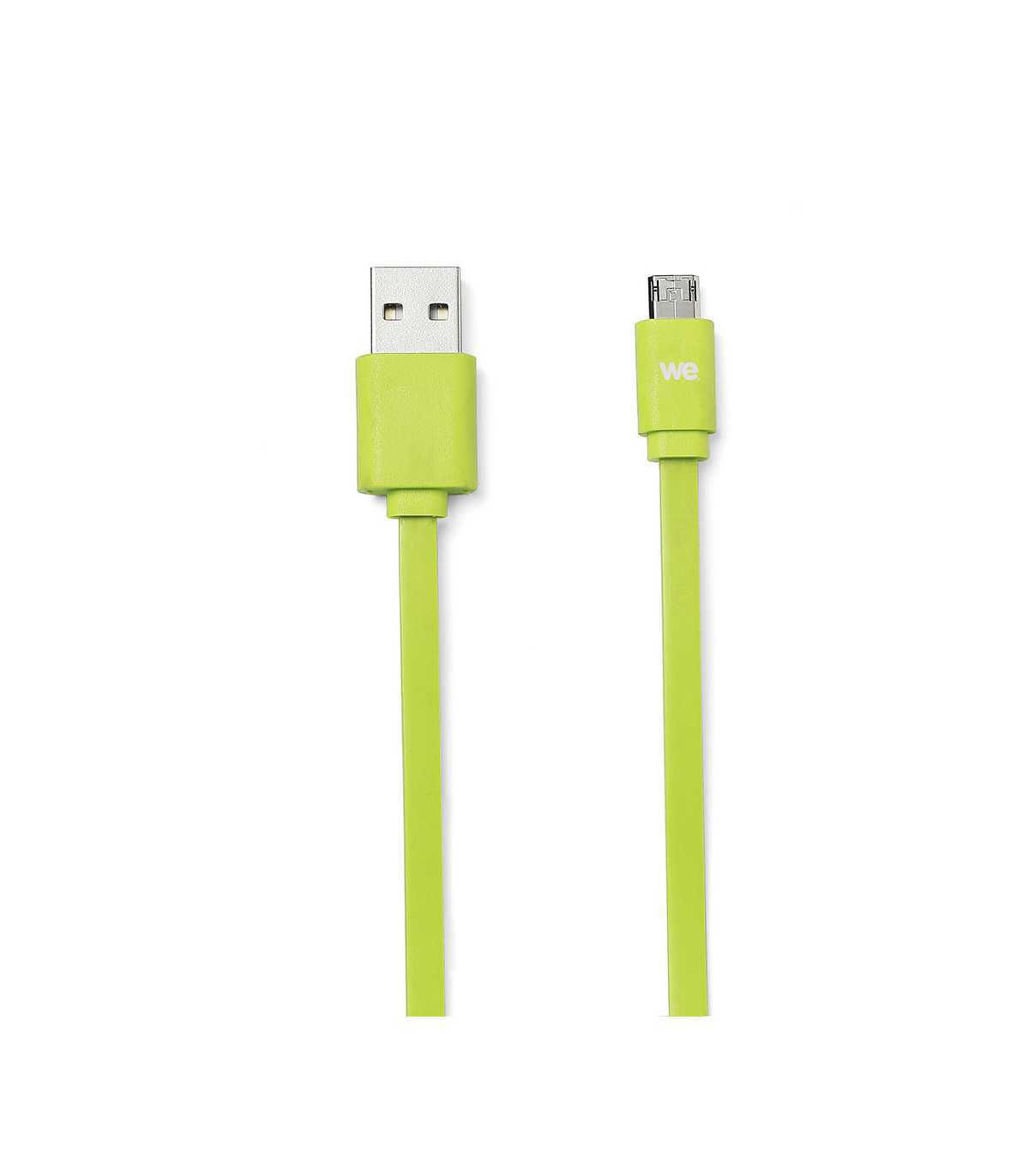 C ble USB/micro USB plat 1m vert - reversible
