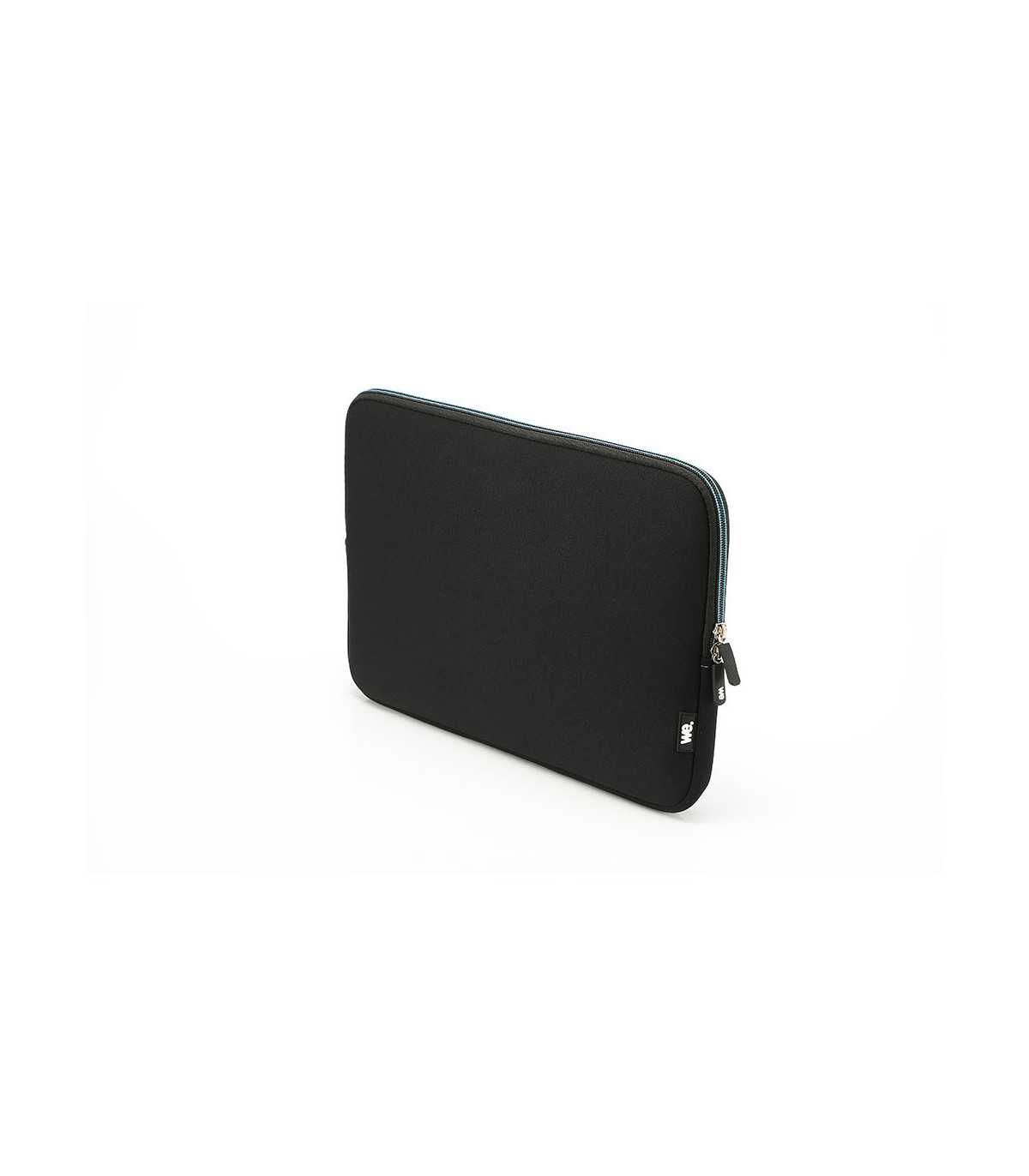 HOUSSE NEOPRENE SLEEVE 12-14 NOIRE SURPIQURE BLEU CANARD épaisseur de 4mm