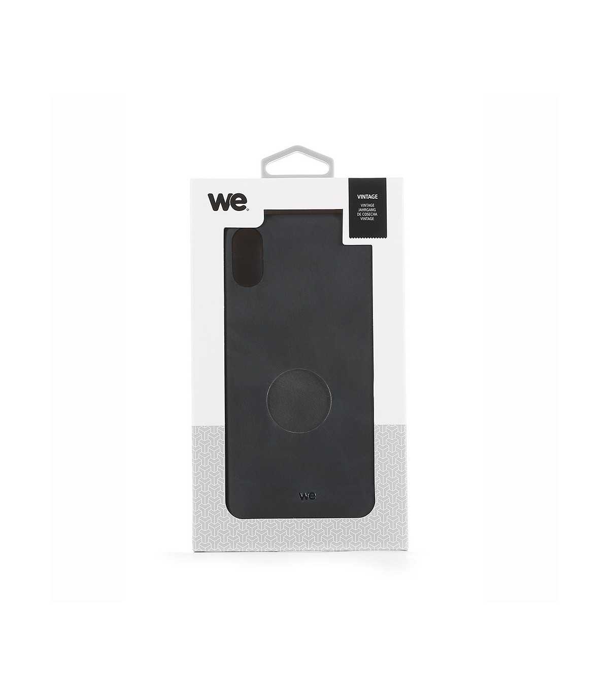 Coque effet vintage iPhone 6.1 Noir