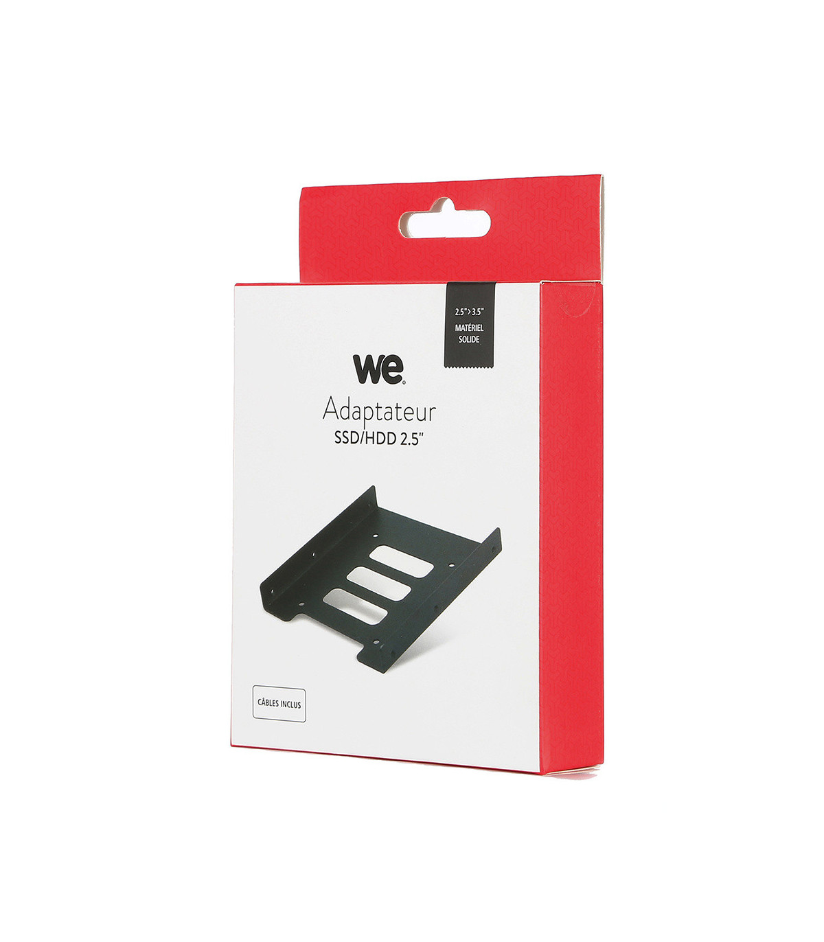 Adaptateur WE pour 1 disque dur ssd / hdd 2.5' en baie 3.5' 1 c ble S-ata 1