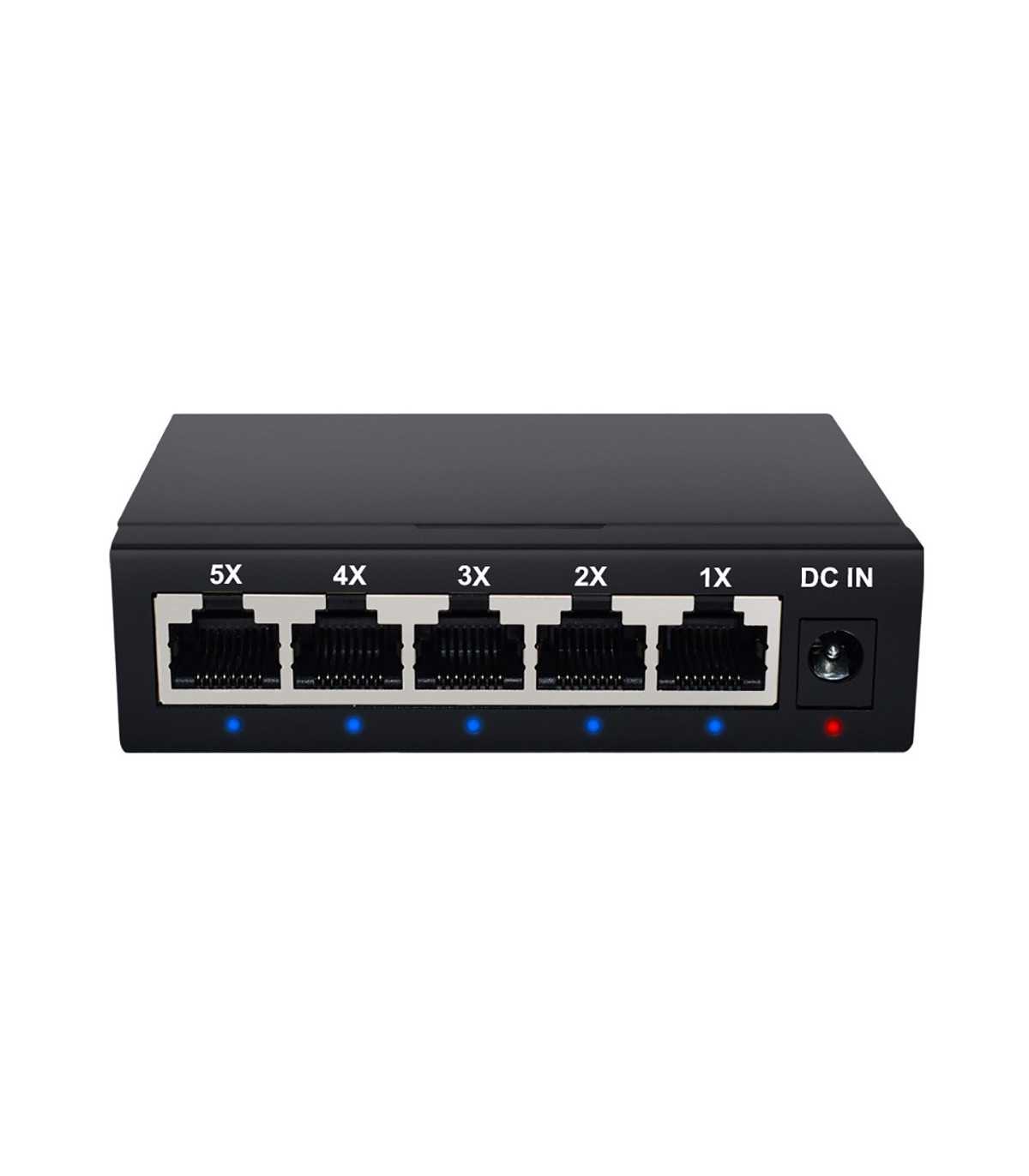 Switch Ethernet Gigabit 5 ports 10/100/1000 Mbps Boitier métal