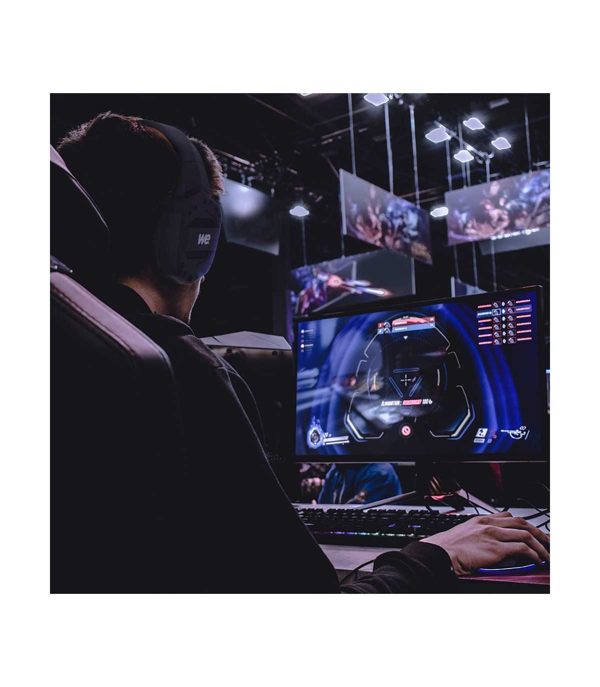 Casque Gamer filaire sortie 2 jack Surround virtuel 7.1 micro adaptateur 2 j