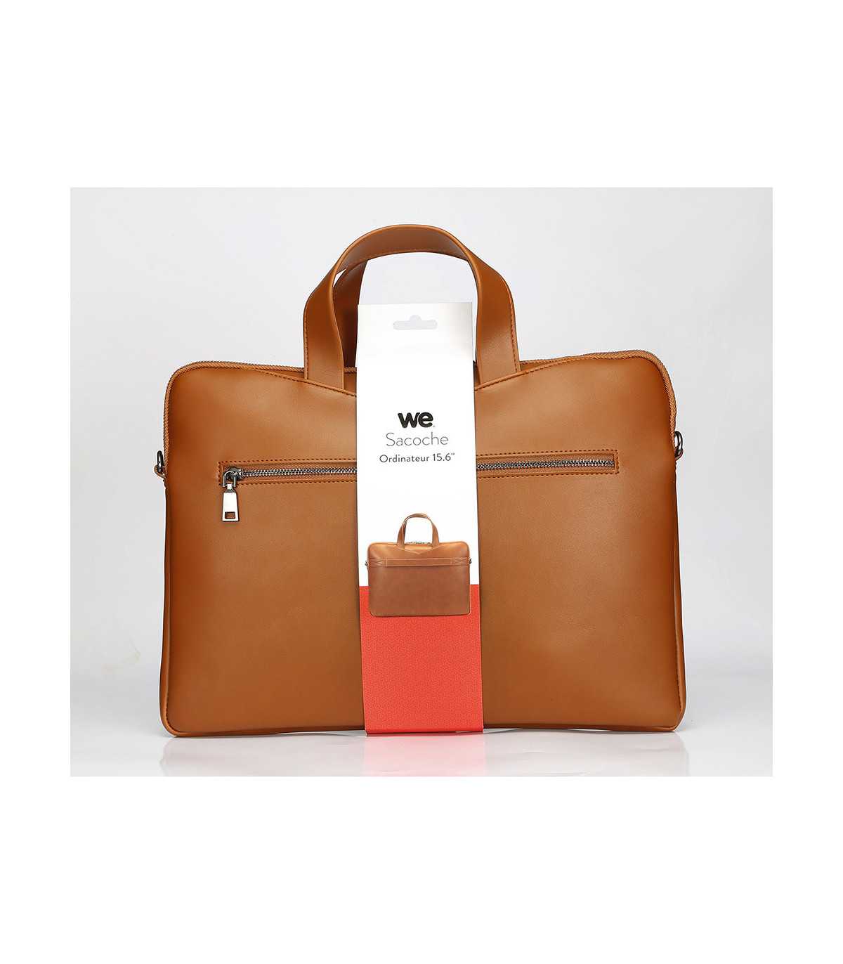 SACOCHE WE 15,6, polyuréthane de qualité, CAMEL