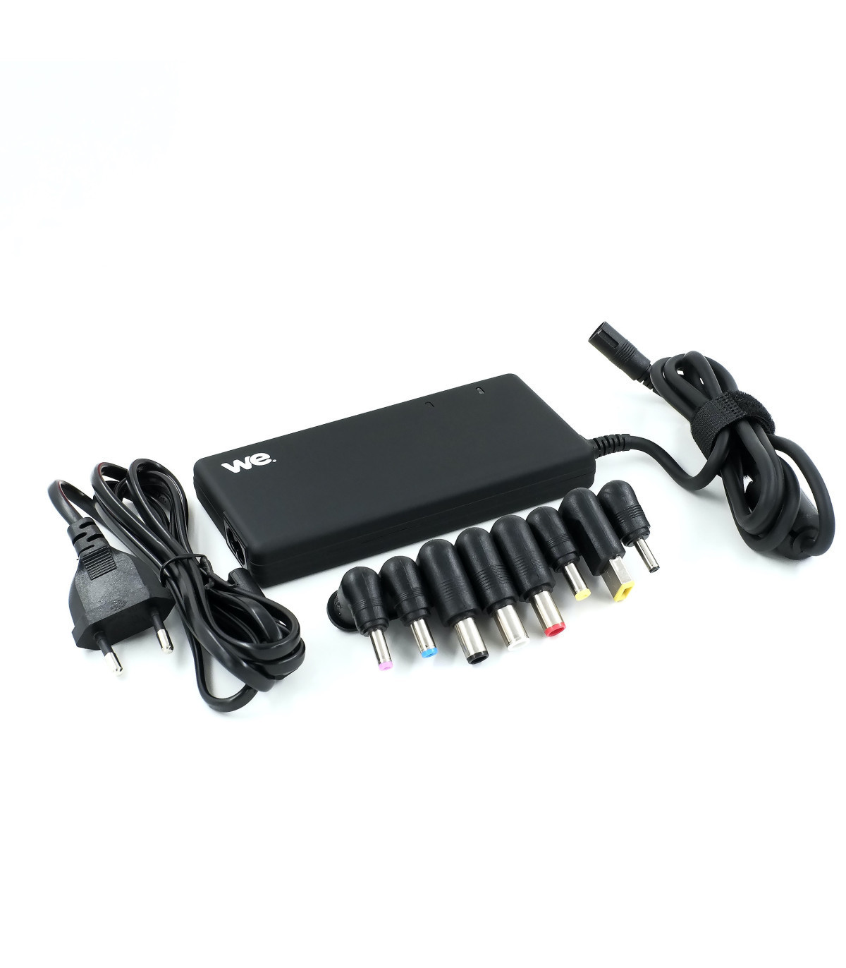 Chargeur universel pour PC portable 90W format SLIM avec 8 fiches noir