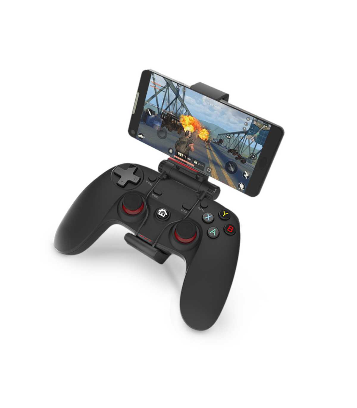 Manette Gaming sans fil Bluetooth / 2.4GHz / filaire Avec clip pour Smartphone C