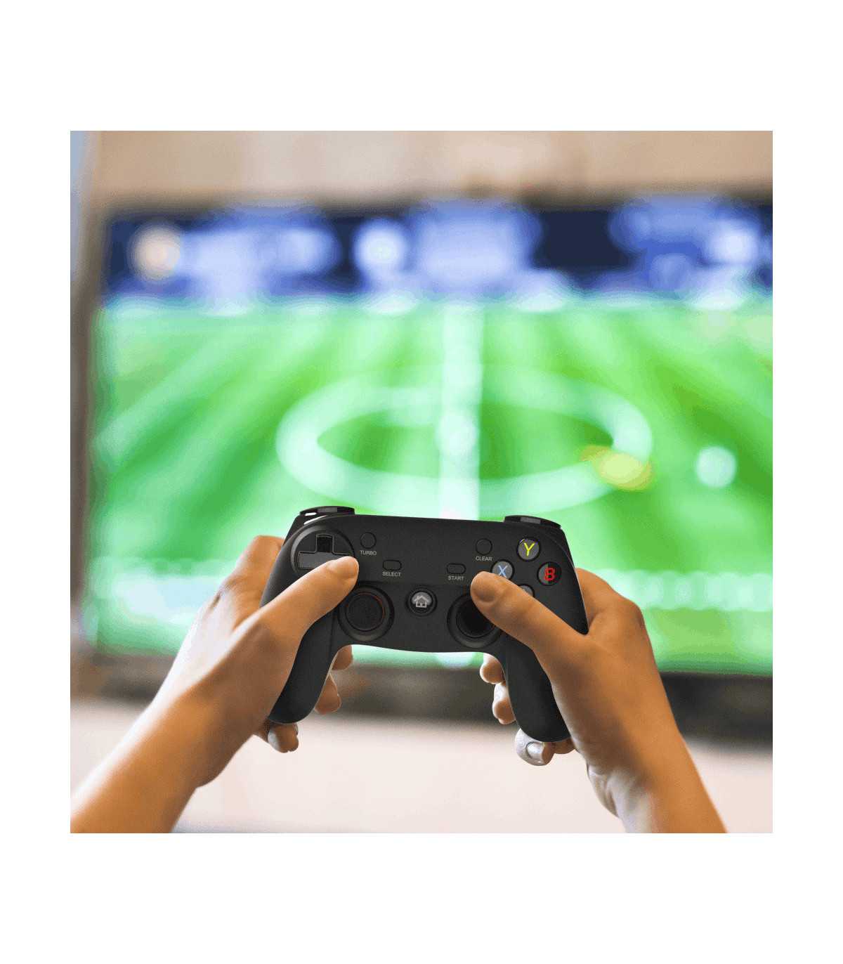 Manette Gaming sans fil Bluetooth / 2.4GHz / filaire Avec clip pour Smartphone C