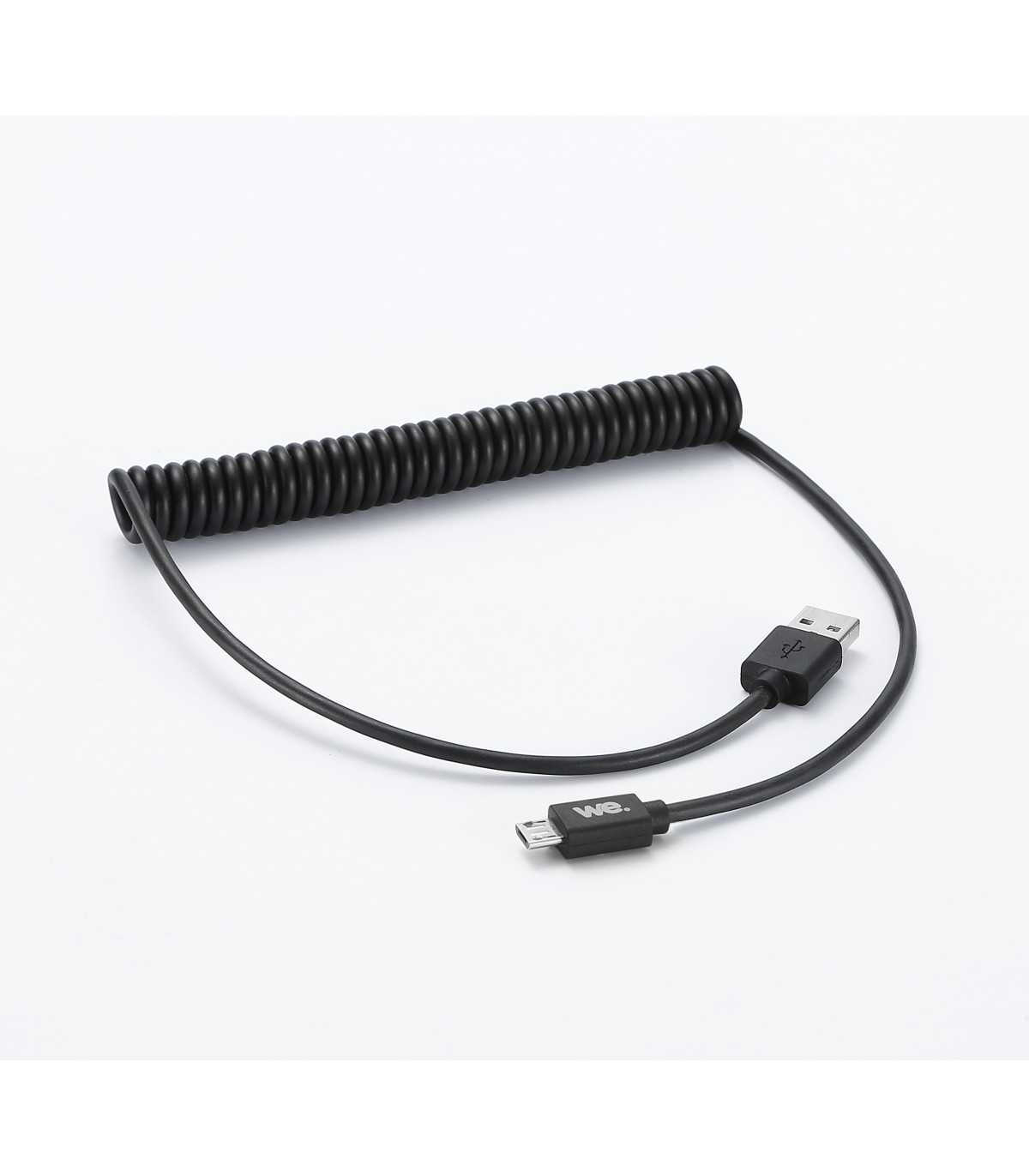 C ble USB / micro USB torsadé 2m - noir